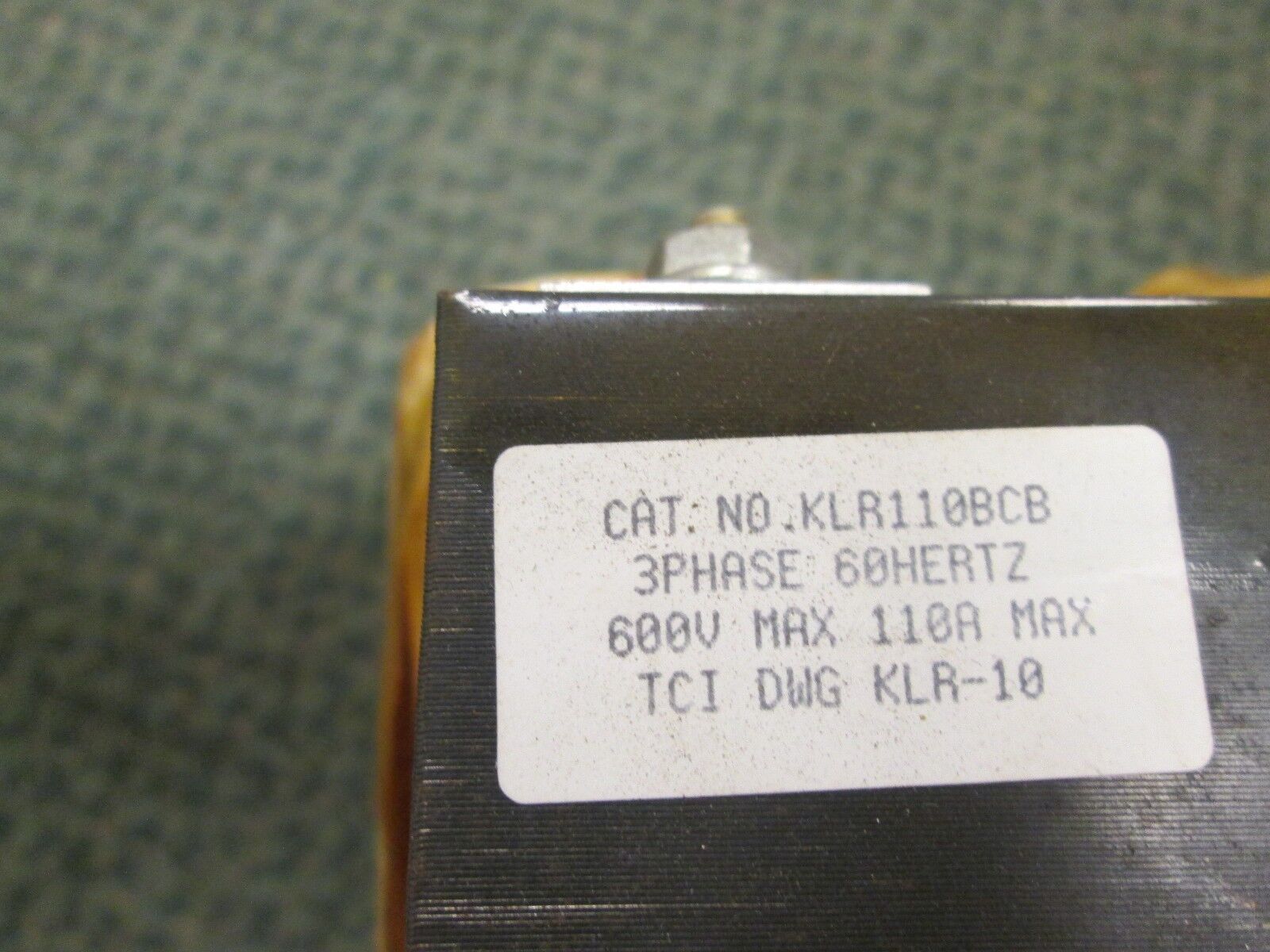 TCI Sine Guard Line Reactor KLR110BCB 110A 600V 3PH Used