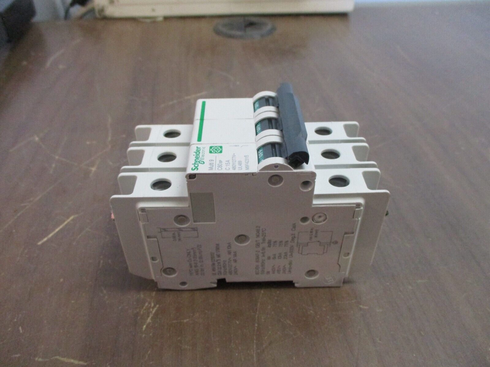 Schneider Electric Multi 9 Circuit Breaker C60BP C15A 15A 480Y/277V 3P Used