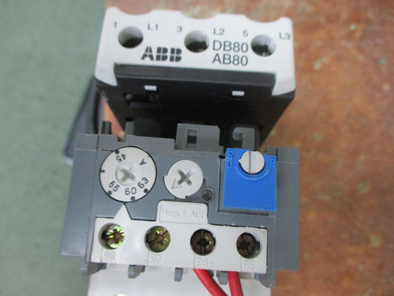 ABB	Solid State Overload TA75 DU Trip: 45-63A w/ DIN Rail Adapter Used