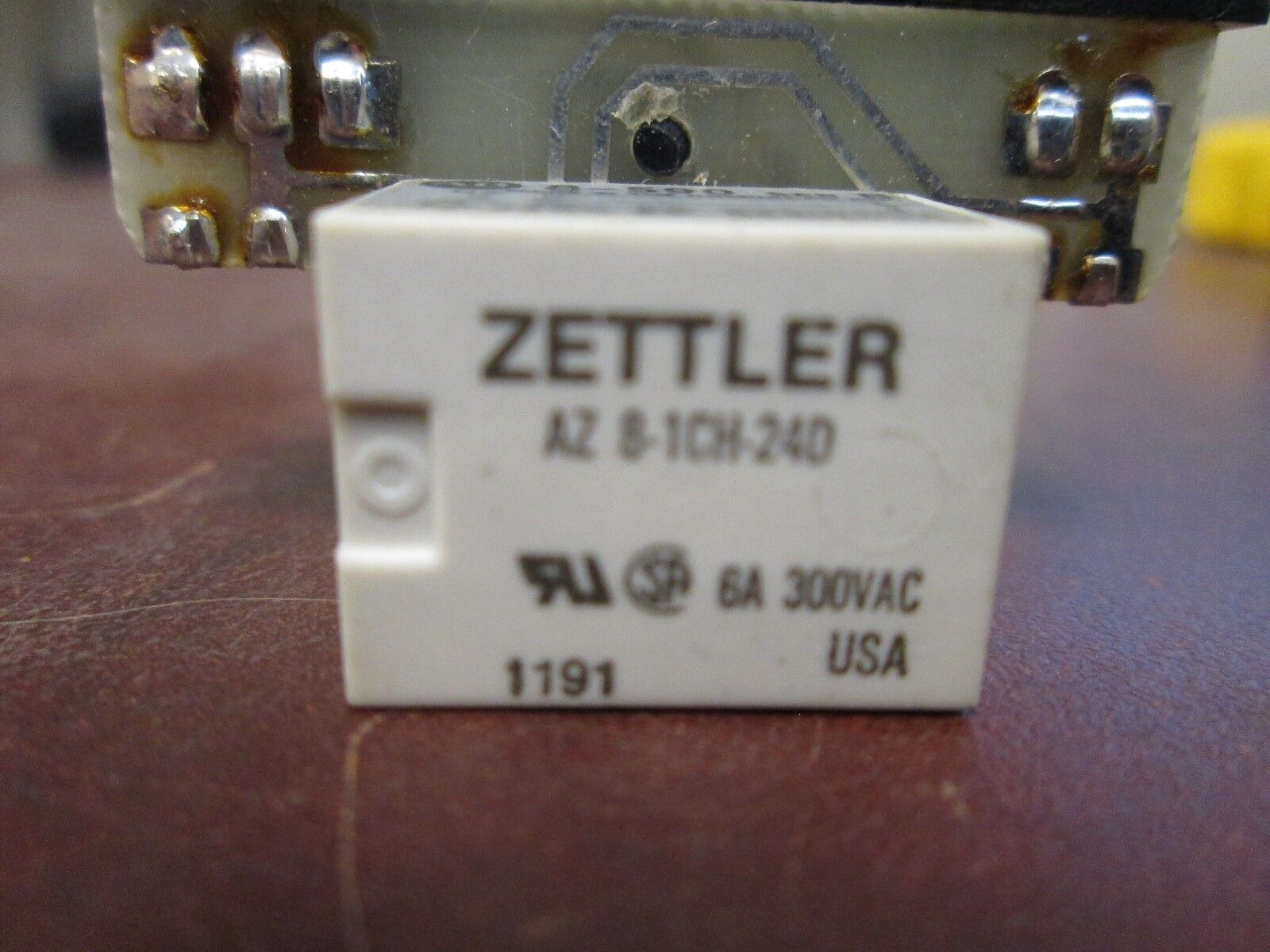 Zettler Relay AZ8-1CH-240 6A 300VAC *Lot of 3* Used