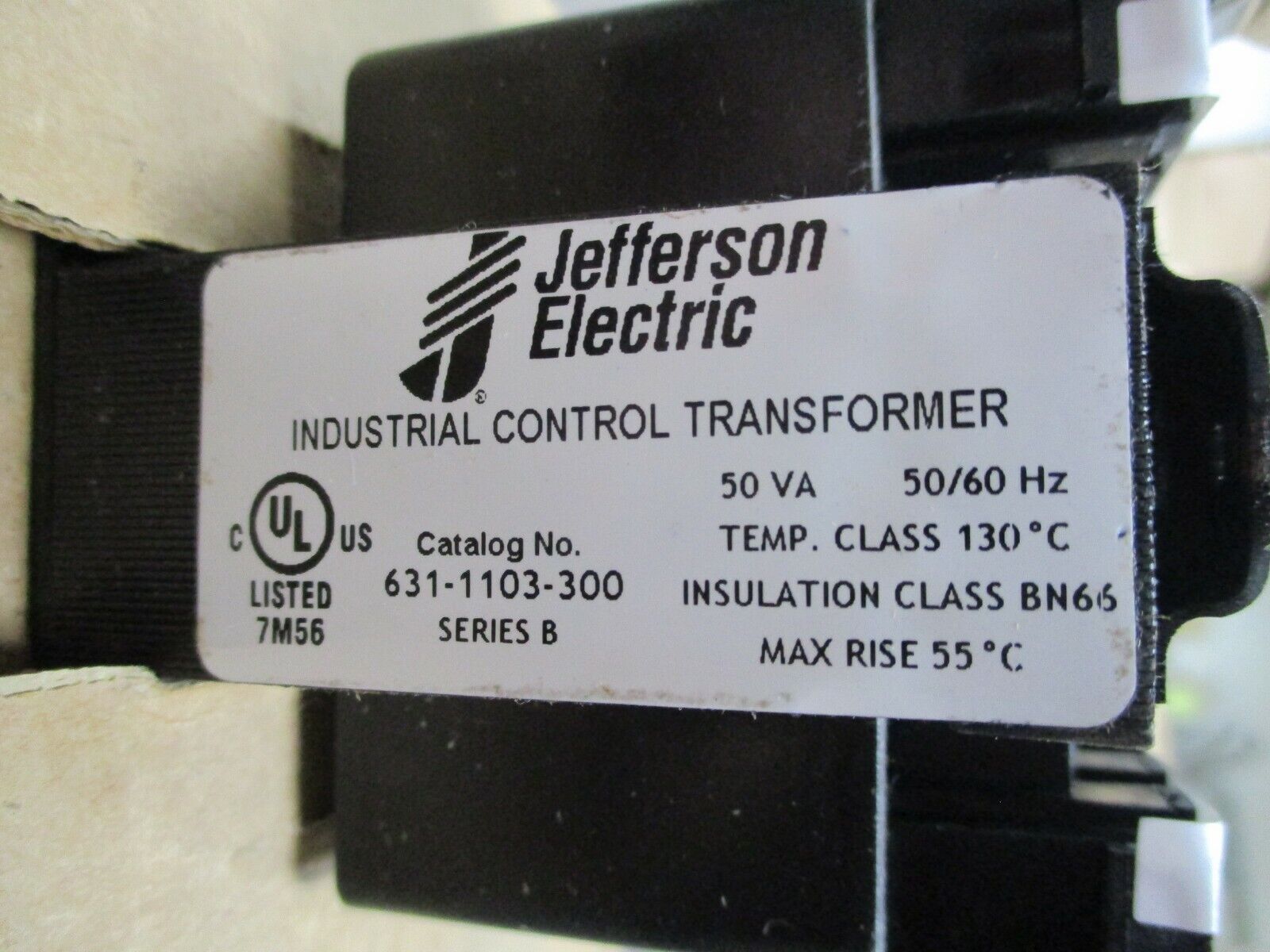 Jefferson Electric Control Transformer 631-1103-300 50VA Pri: 120/240V Sec: 24V