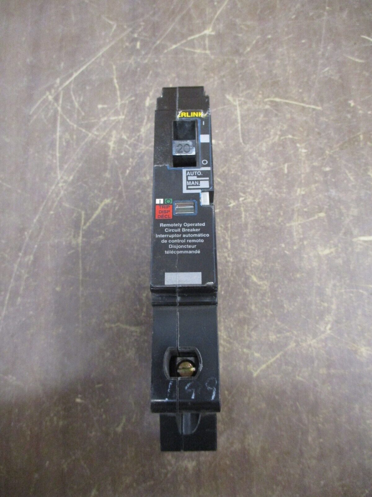 Square D Powerlink Circuit Breaker 20A 277V 1P *Damaged Label* Used