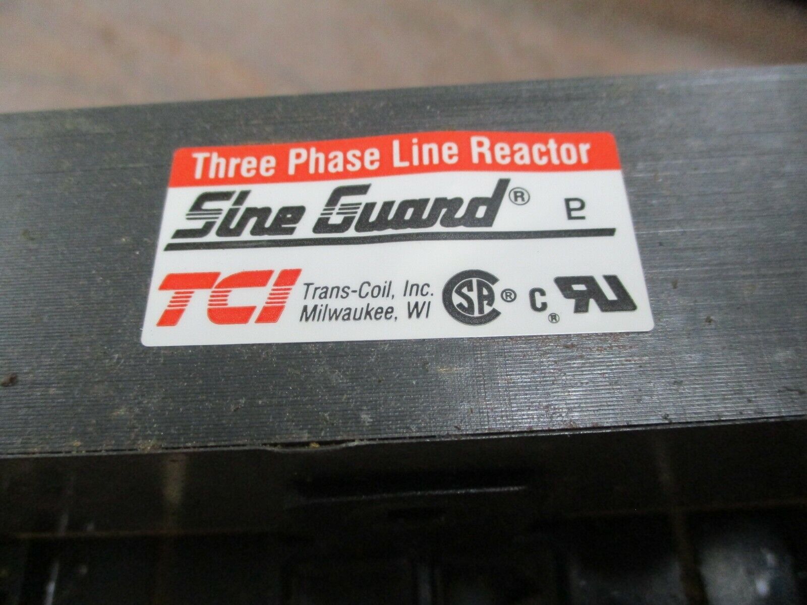 TCI Sine Guard 3Ph Line Reactor KLR55ARL 55A 600V 3Ph 60Hz Used