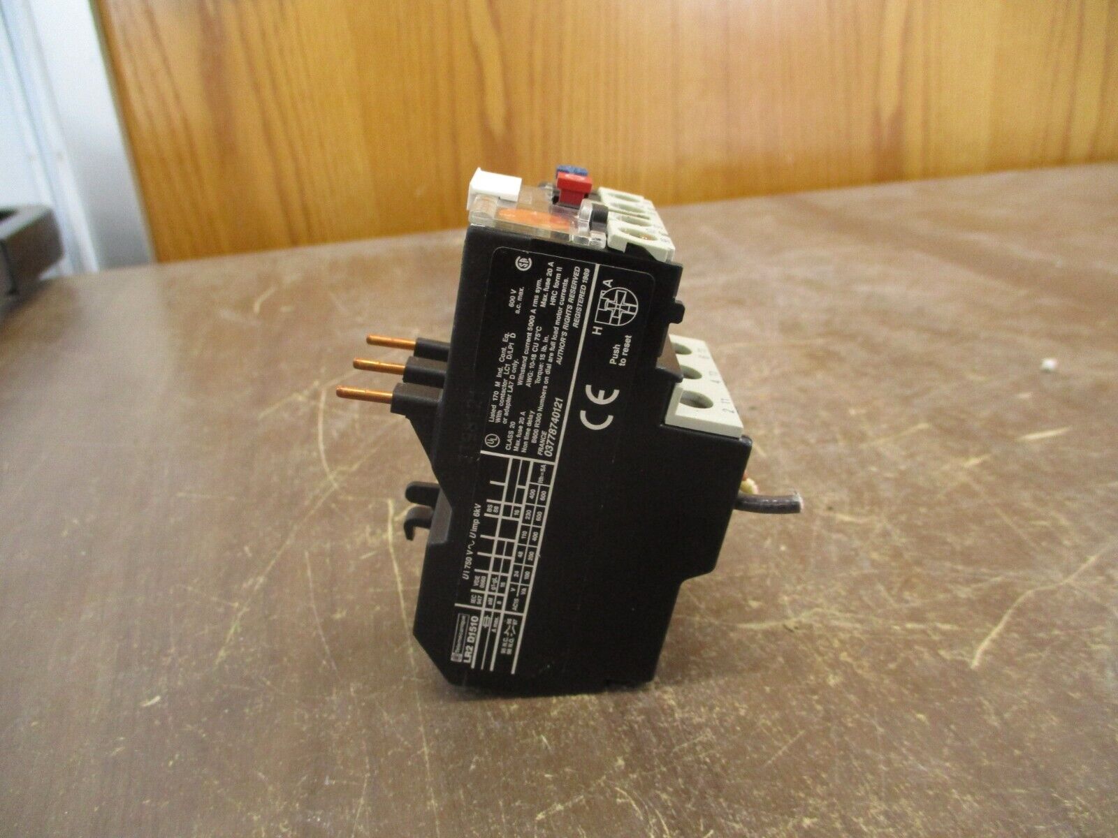 Telemecanique Solid State Overload LR2 D1510 Trip: 4-6A Used