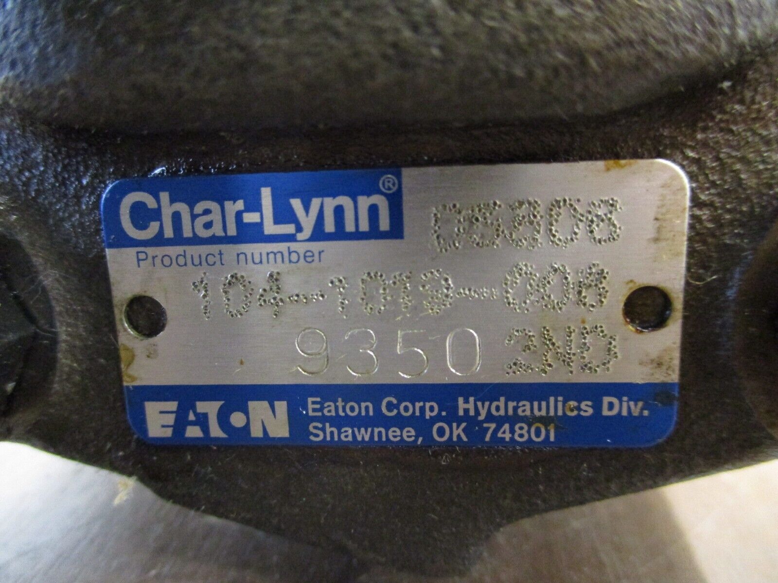 Eaton Char-Lynn Hydraulic Motor 104-1019-006 Used