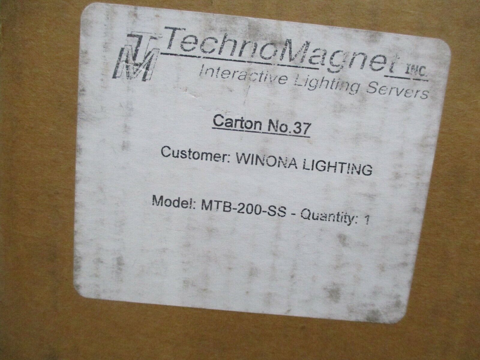 TechnoMagnet Stainless Steel Lighting Transformer MTB-200-SS 200W 120V