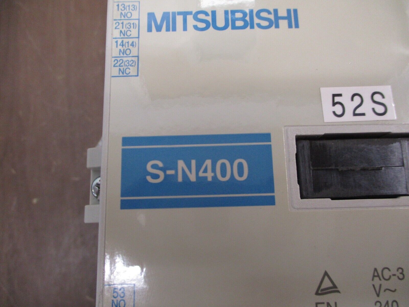 Mitsubishi Contactor S-N400 200-240V Coil 400A 600V Used