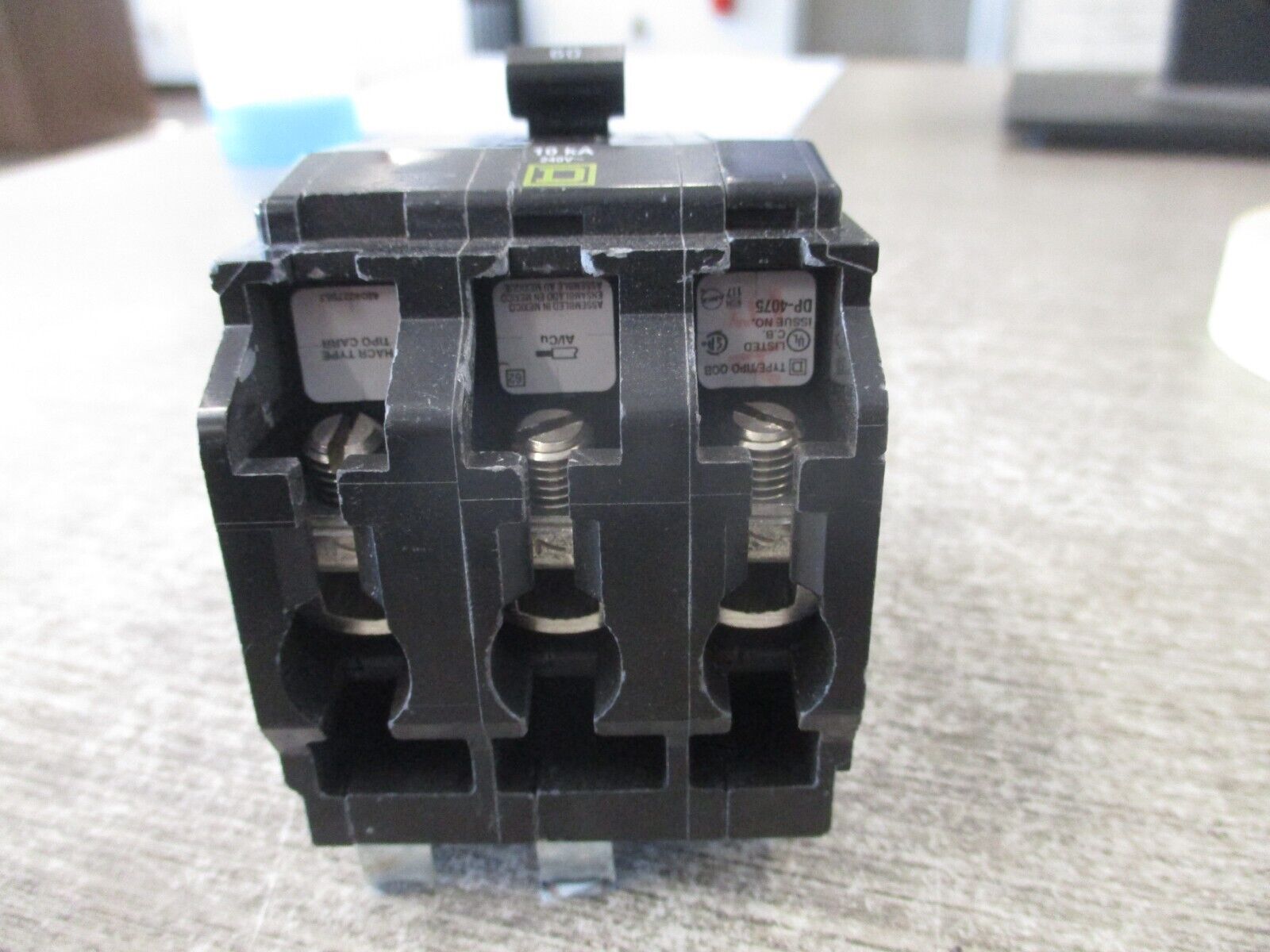 Square D Circuit Breaker QOB360 60A 240V 3P *Chipped Corner* Used