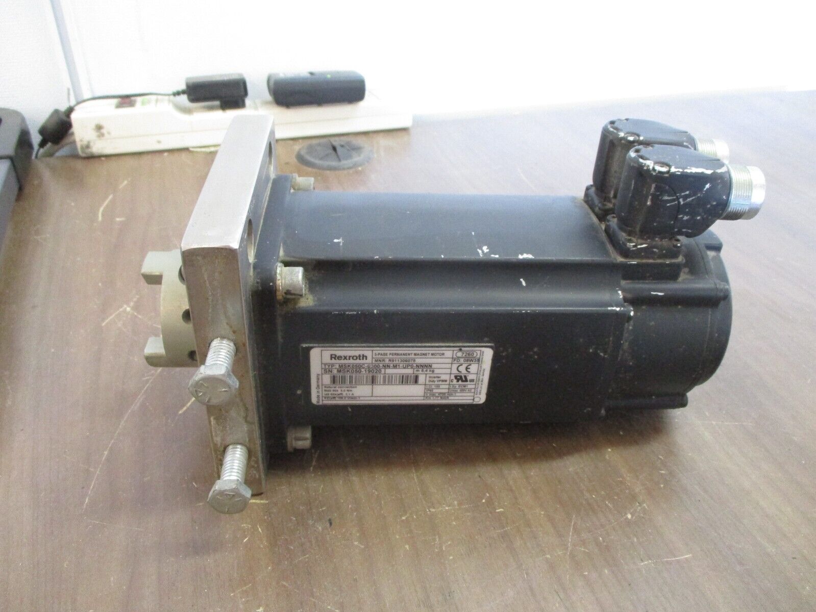 Rexroth Servo Motor MSK050C-0300-NN-M1-UP0-NNNN 3.1A 600V 1.77 Nm/A Used