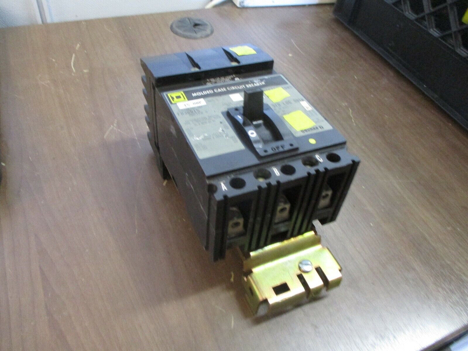 Square D I-Line Circuit Breaker FH36015 Ser. 2 15A 600V 3P Used