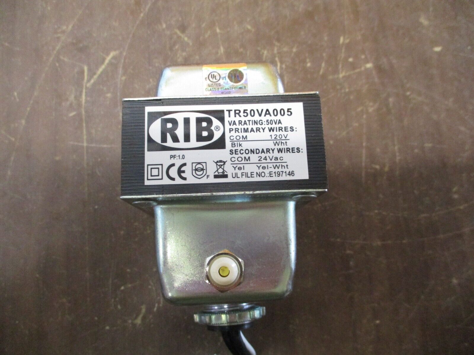 RIB Transformer TR50VA005 50VA Pri: 120V Sec: 24V Used