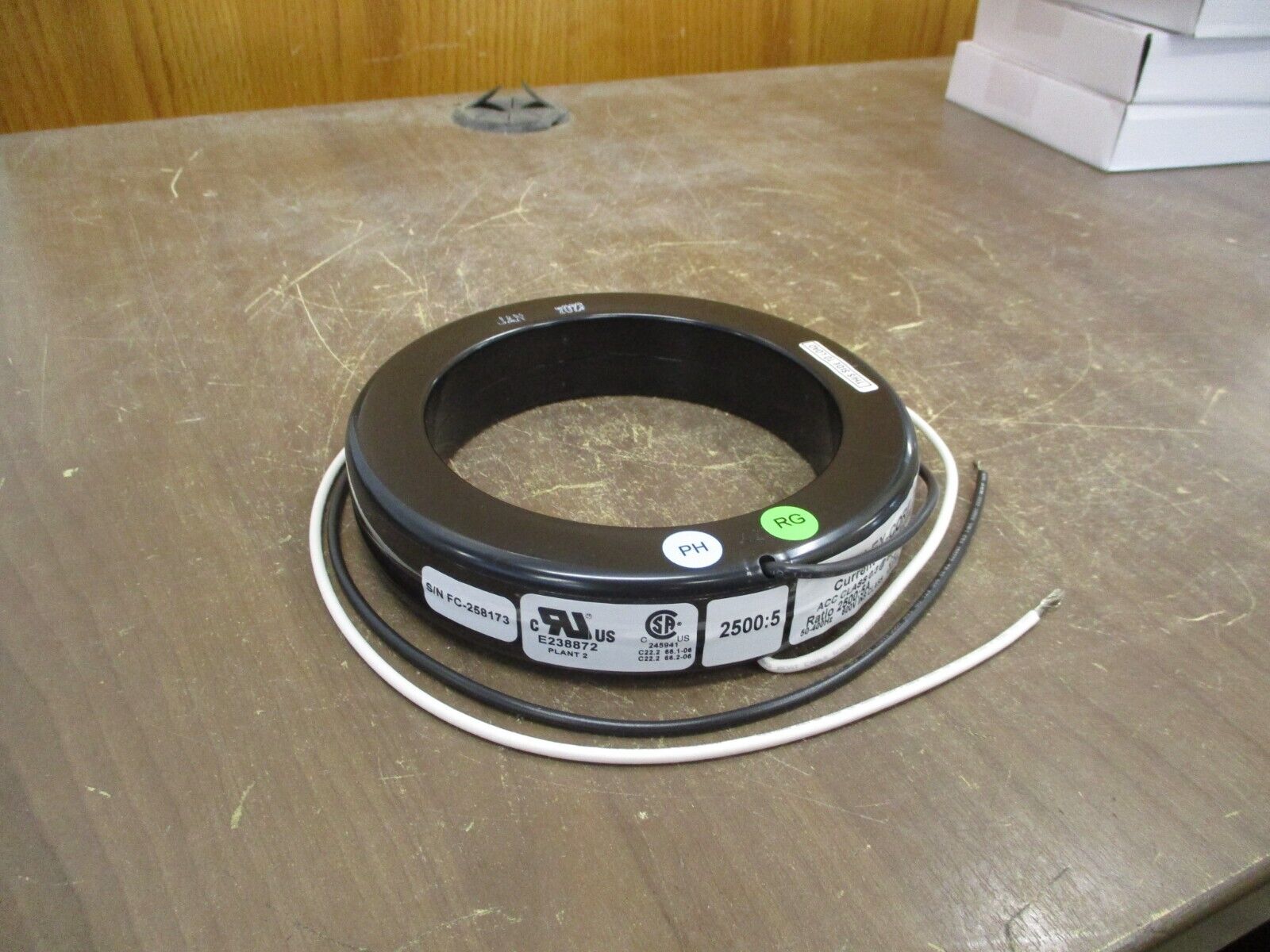 Flex-Core Current Transformer 19RL-252 Ratio 2500:5A 600V 50-400Hz 10kV BIL