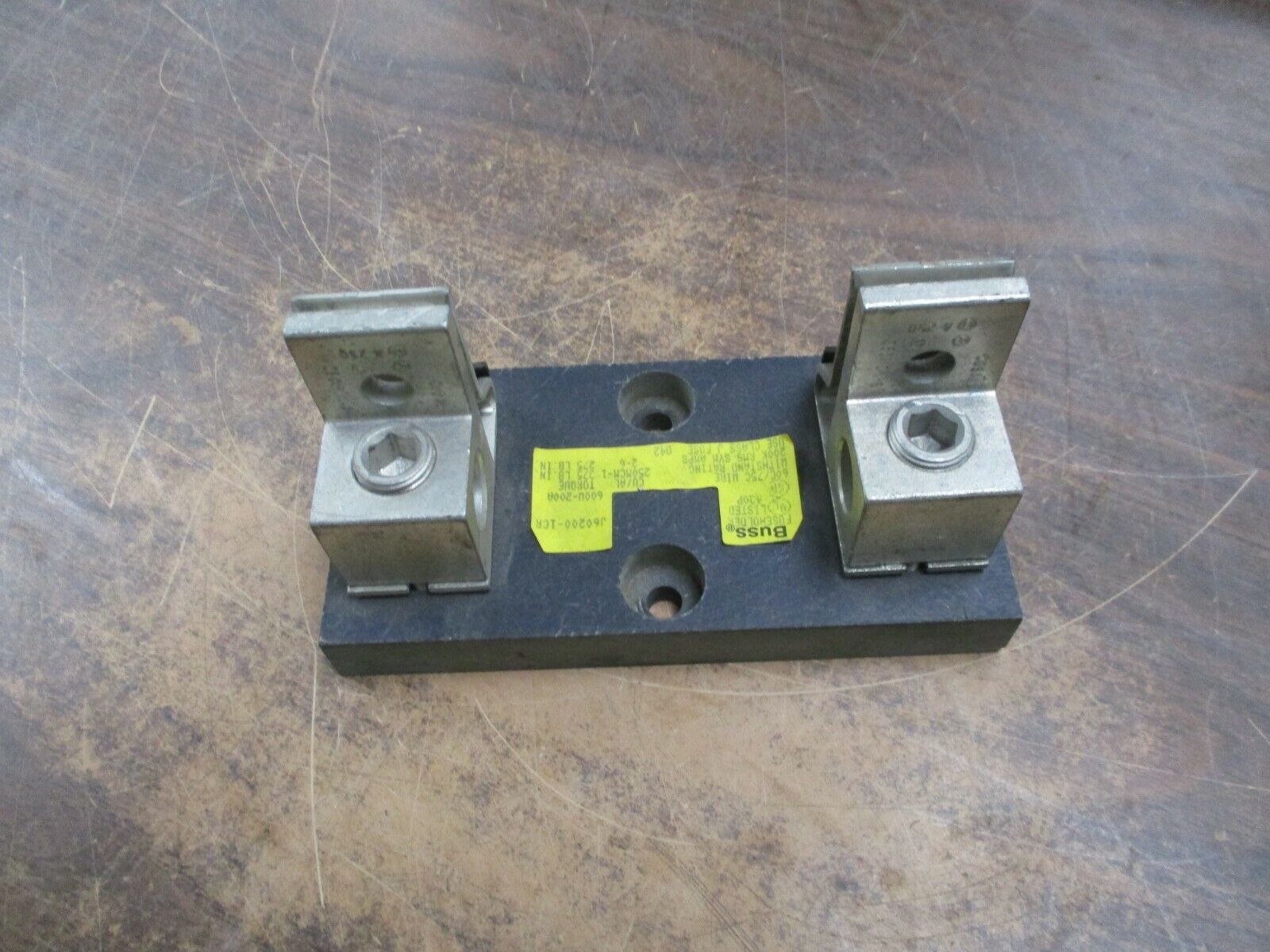 Bussmann Fuse Holder J60200-1CR 200A 600V 1P Used