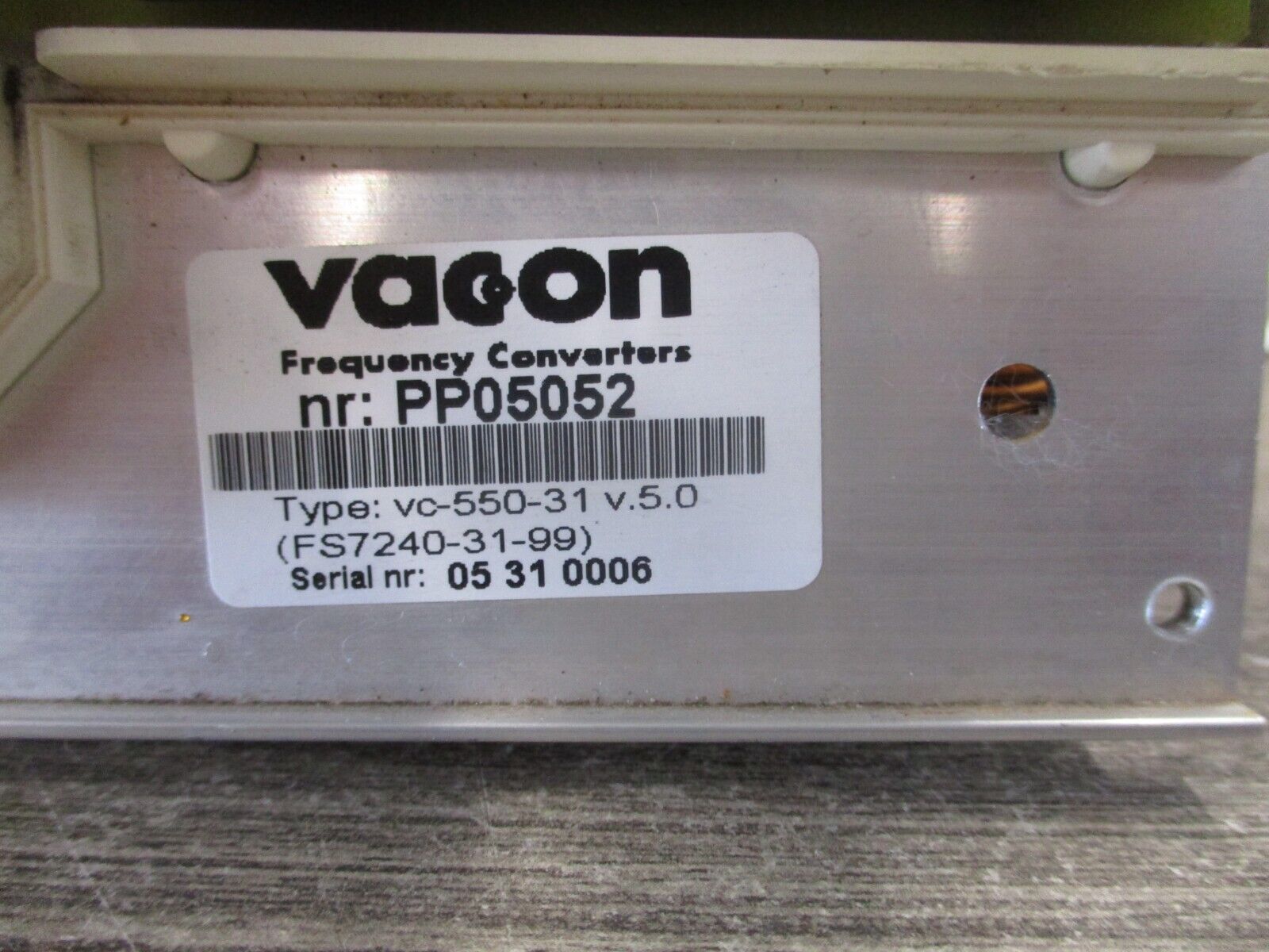 Vacon Frequency Converter VC-550-31 V. 5.0 Used