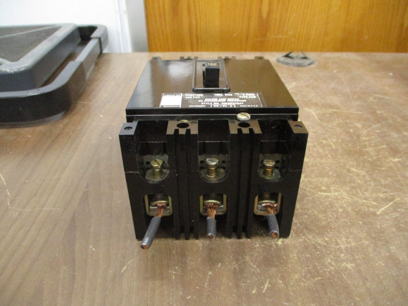 Westinghouse Circuit Breaker EHB3100N 100A 480V 3P Used