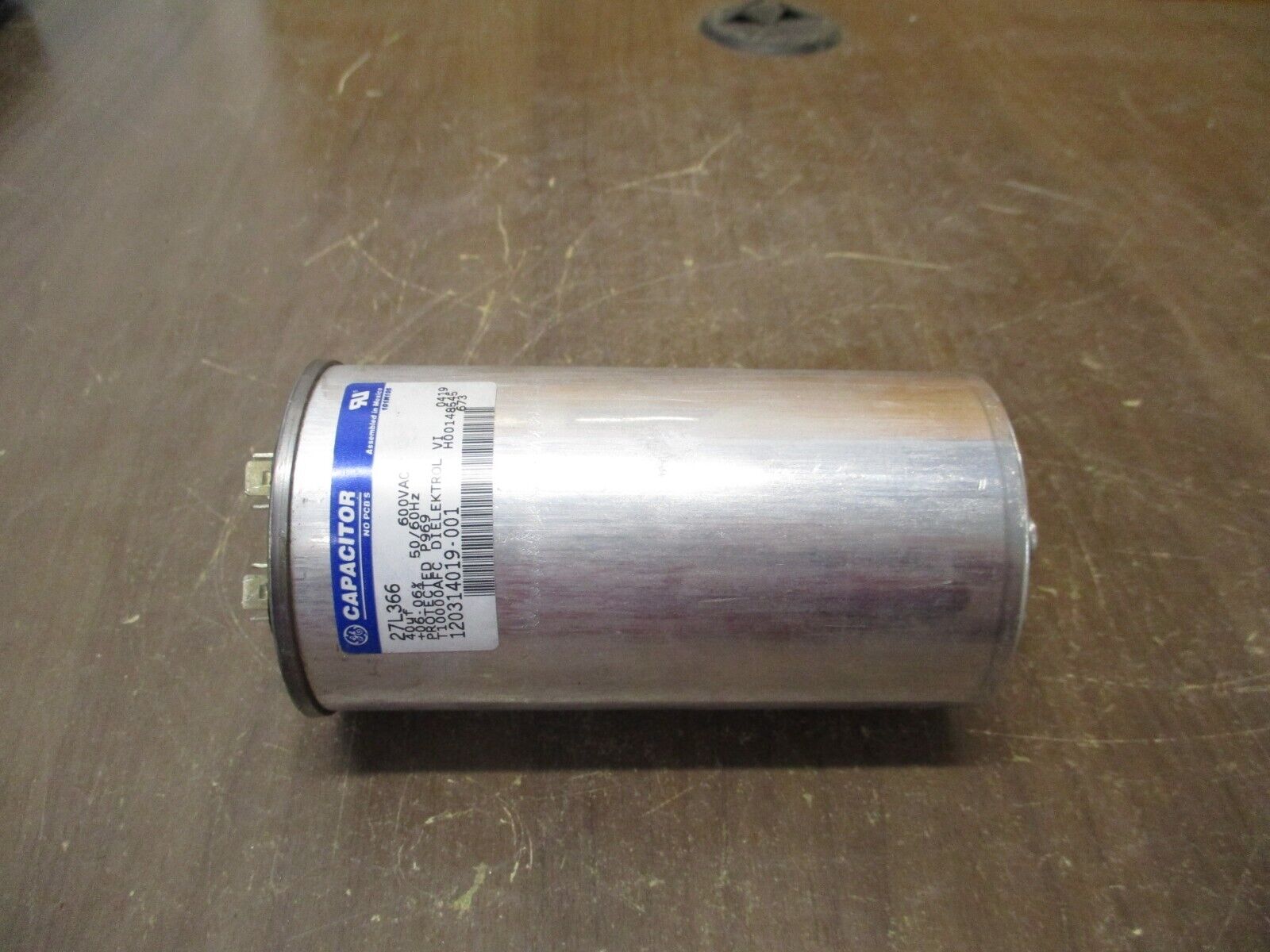 GE Capacitor 27L366 40uF 600V Used