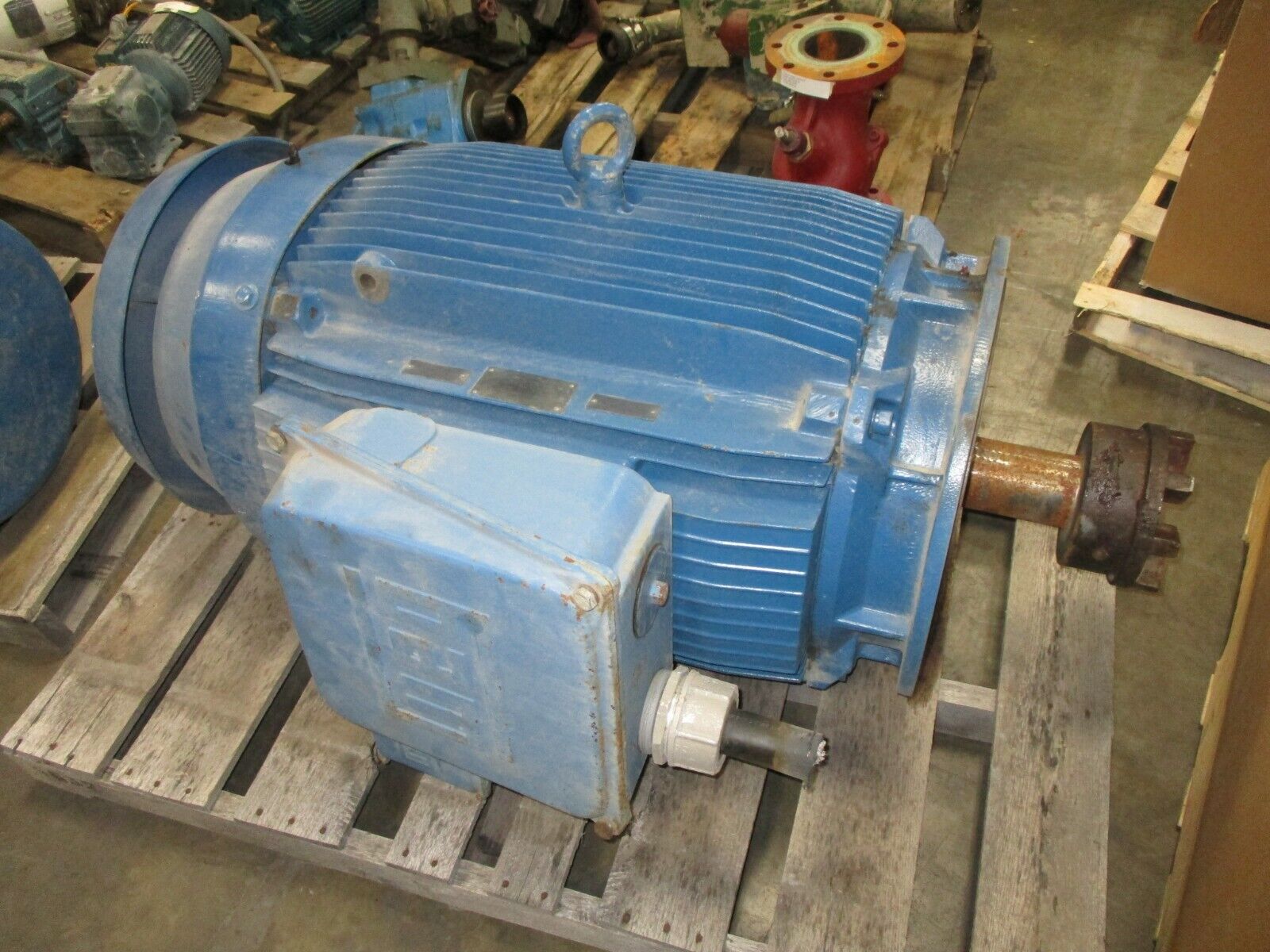 WEG AC Motor 200HP 1800 RPM 447TD Frame 480V TEFC Enclosure Used