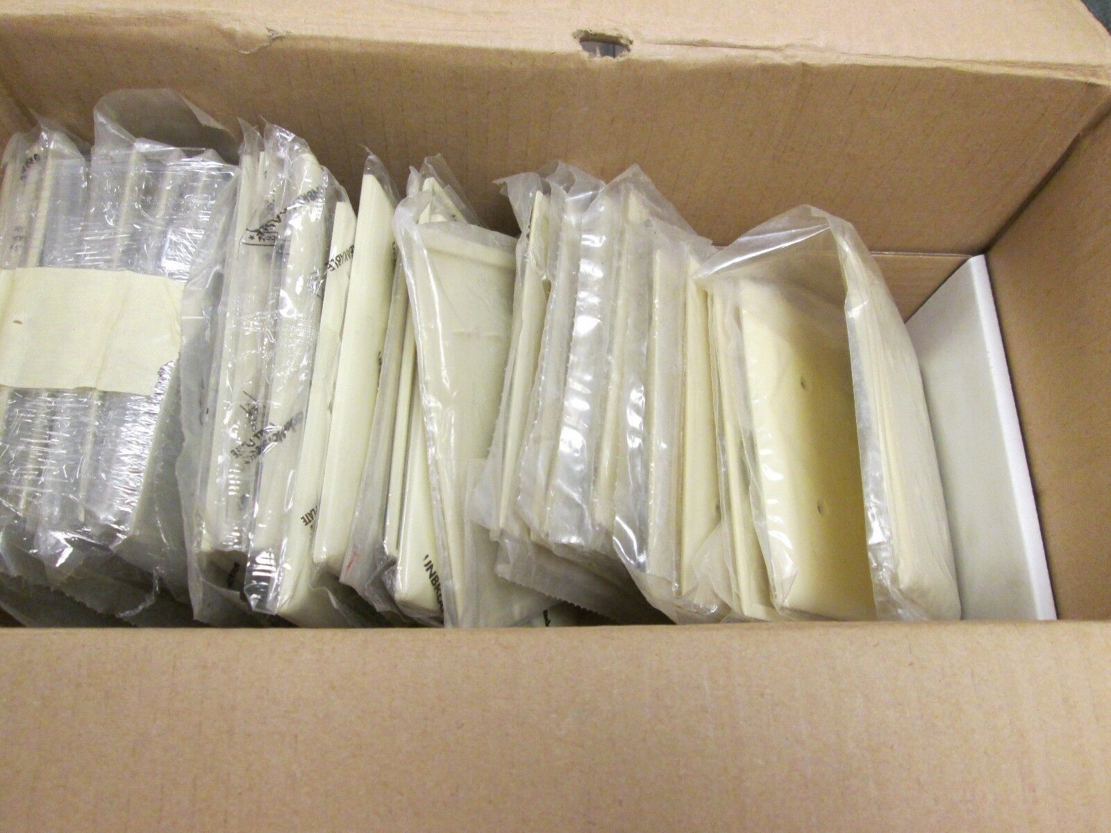 2 Gang Blank Cover  Ivory  *Lot of 30*  New Surplus