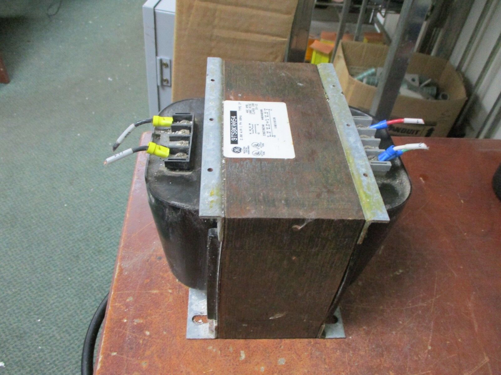 GE Control Transformer 9T58K0054 2 KVA 1Ph Pri: 240/480V Sec: 120V 60Hz Used