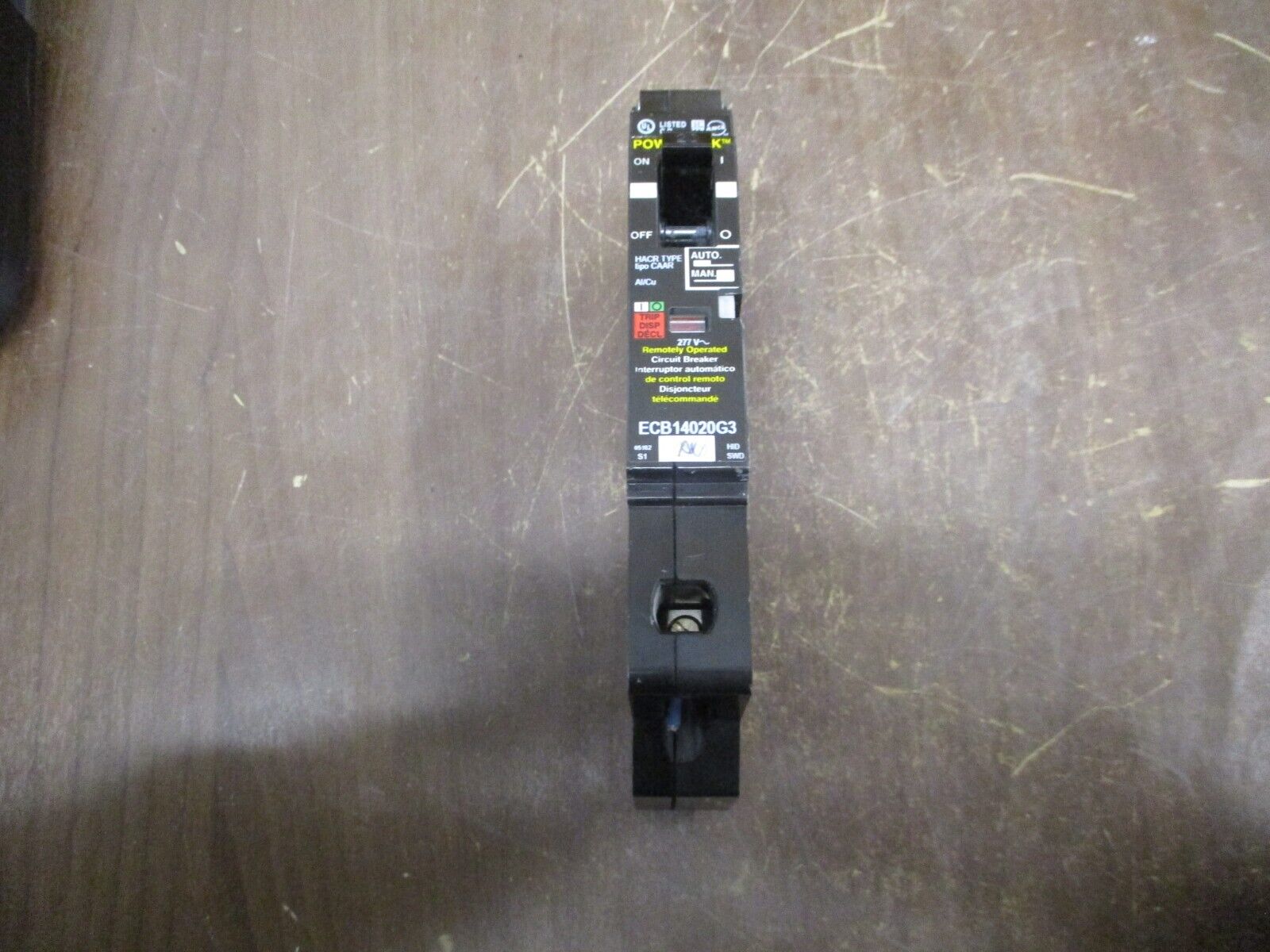 Square D Powerlink Circuit Breaker ECB14020G3 20A 277V 1P *No Screw* Used