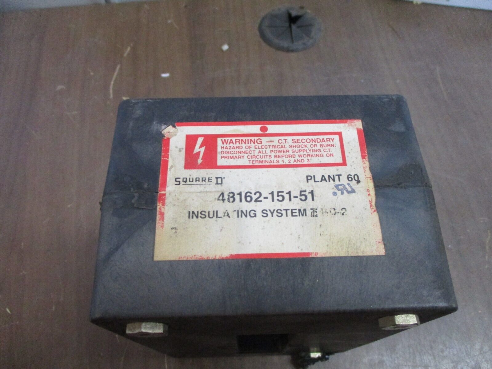 Square D Neutral Current Transformer 48162-151-51 Insulated System HD-2 Used