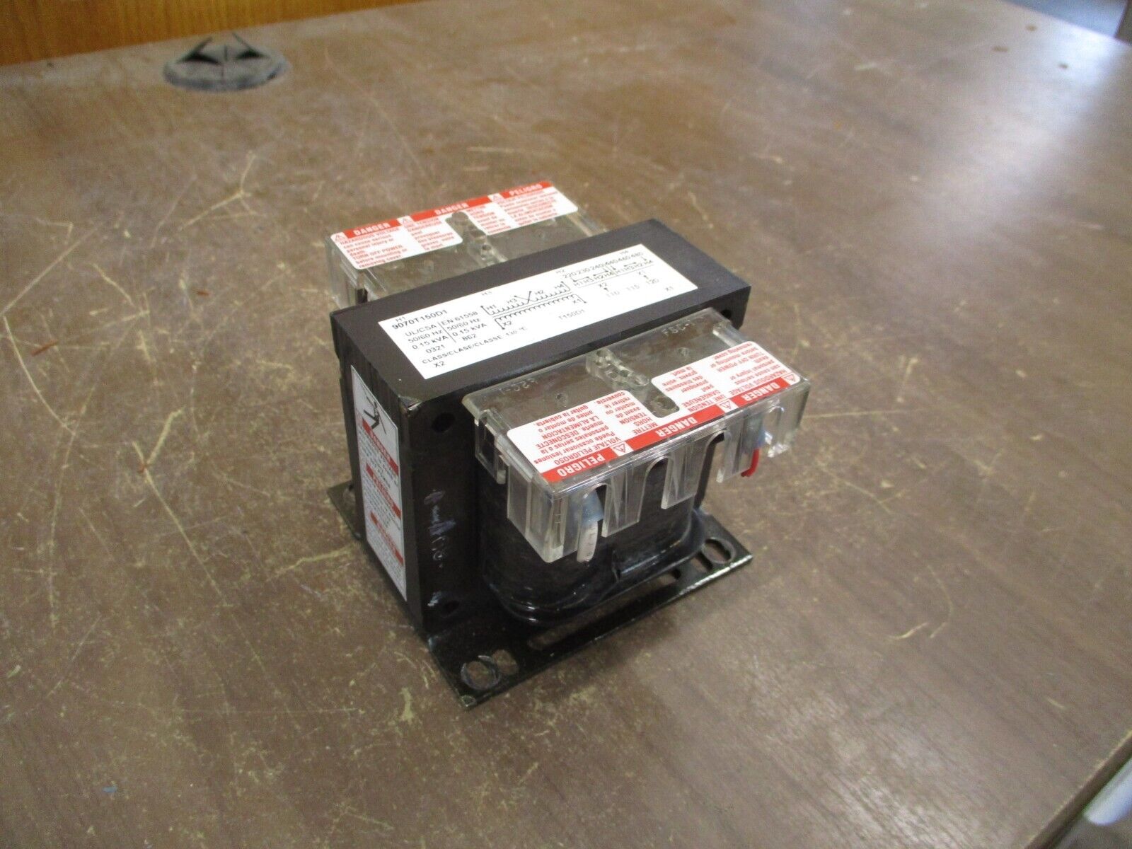 Square D Control Transformer 9070T150D1 0.15kVA Pri: 240/480V Sec: 120V 50/60Hz