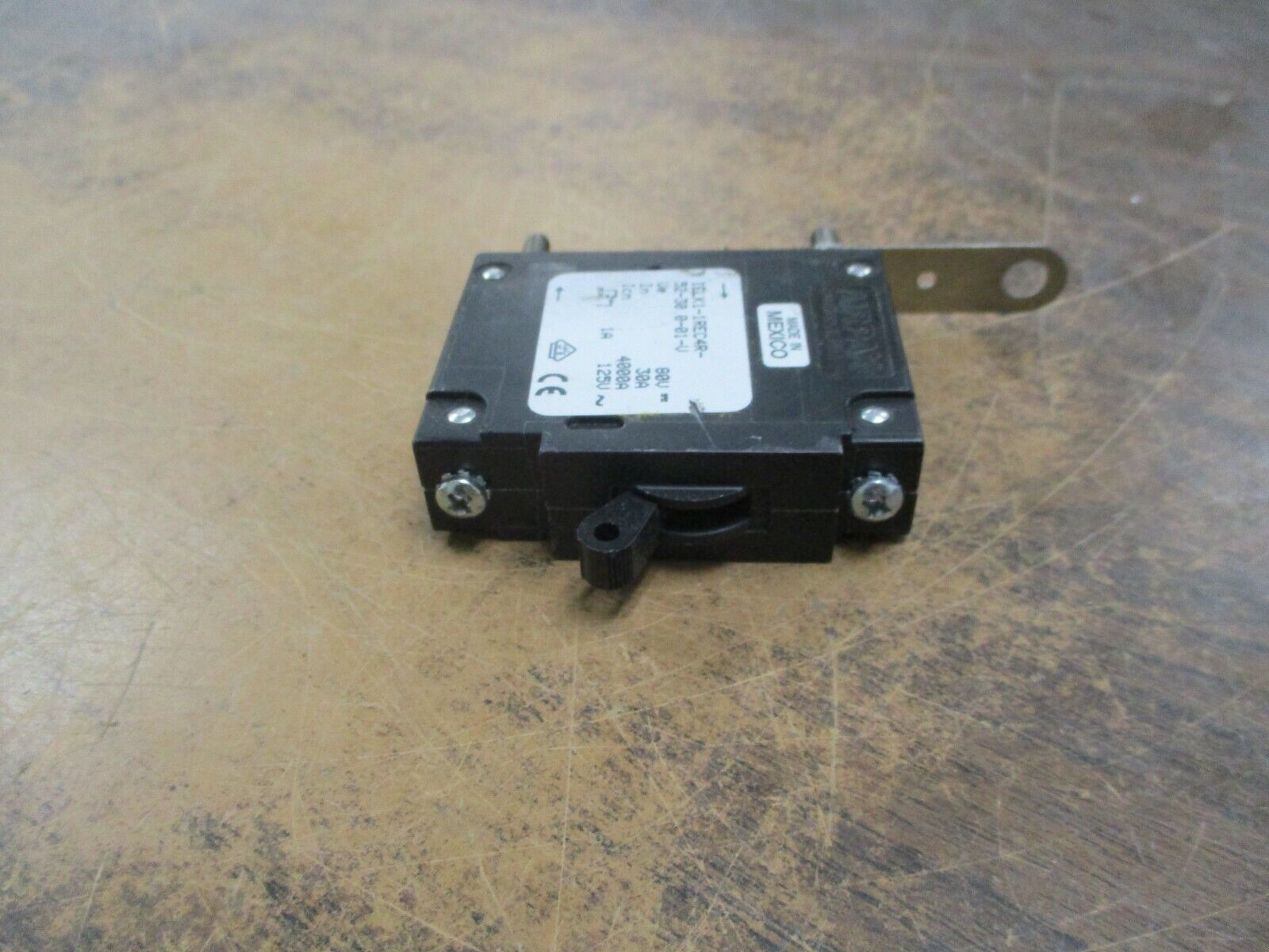 Airpax DC Circuit Breaker IELK1-1REC4R-52-30.0-01-V 30A 80VDC 1P Used