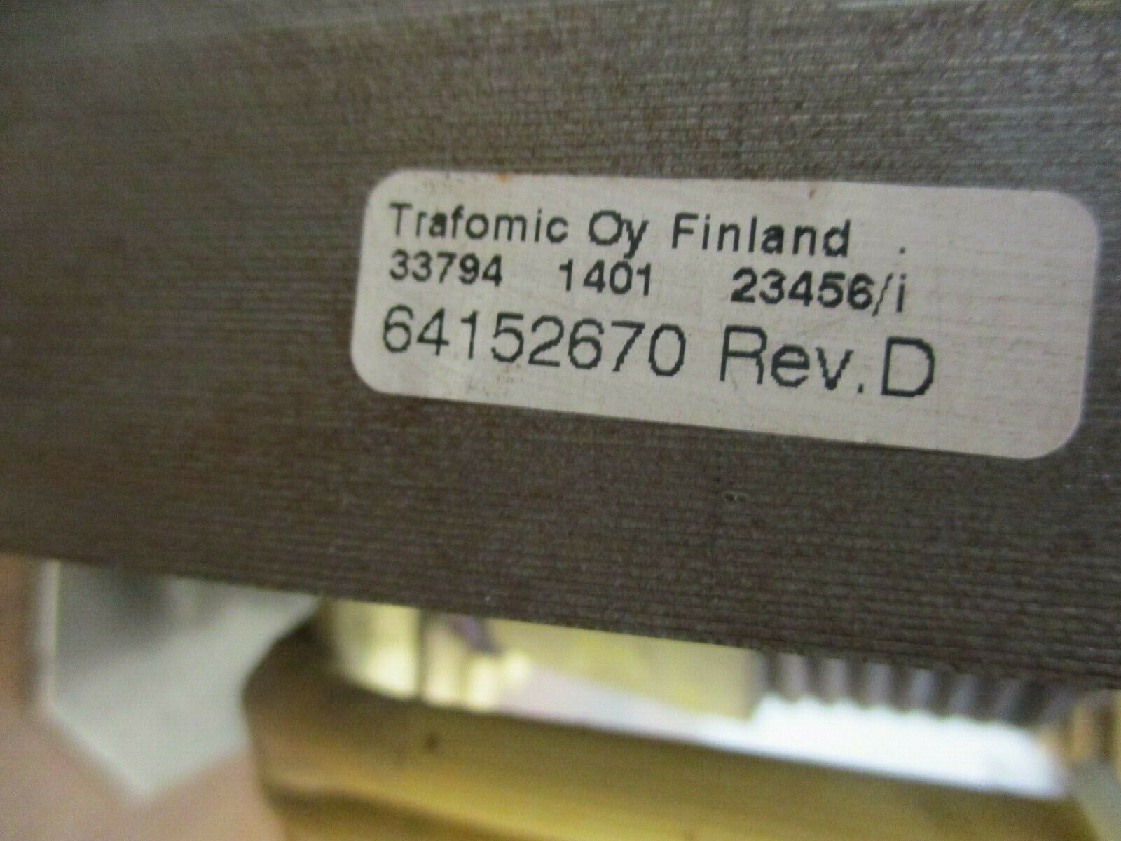 Trafomic Transformer 64152670 Rev. D Used