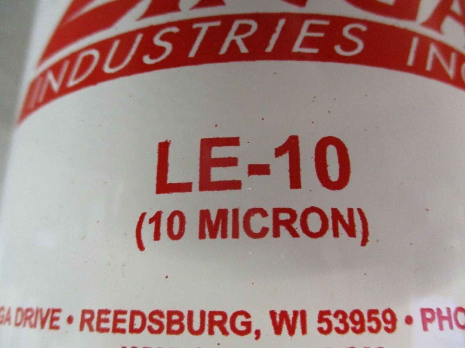 Zinga Filter LE-10 10 Micron Used