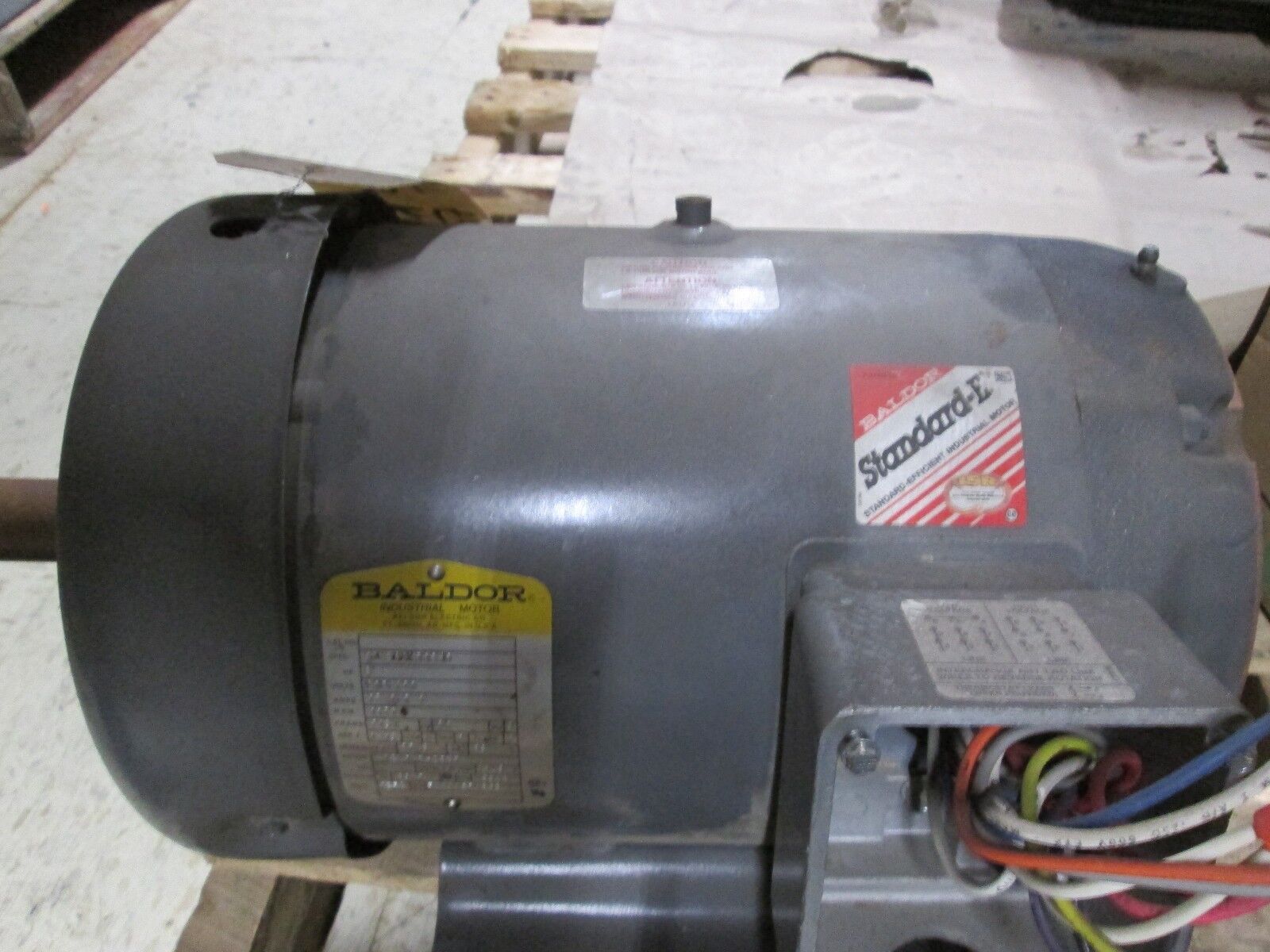 Baldor Motor 5HP 230/460V 16.2/8.1A 1160RPM 60Hz 3Ph Used