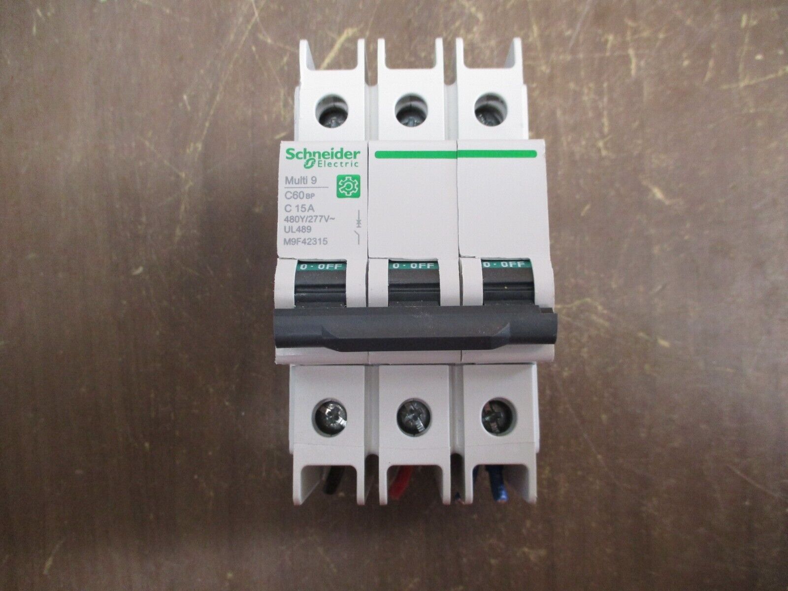 Schneider Electric Multi 9 Circuit Breaker M9F42315 15A 480Y/277V 3P Used