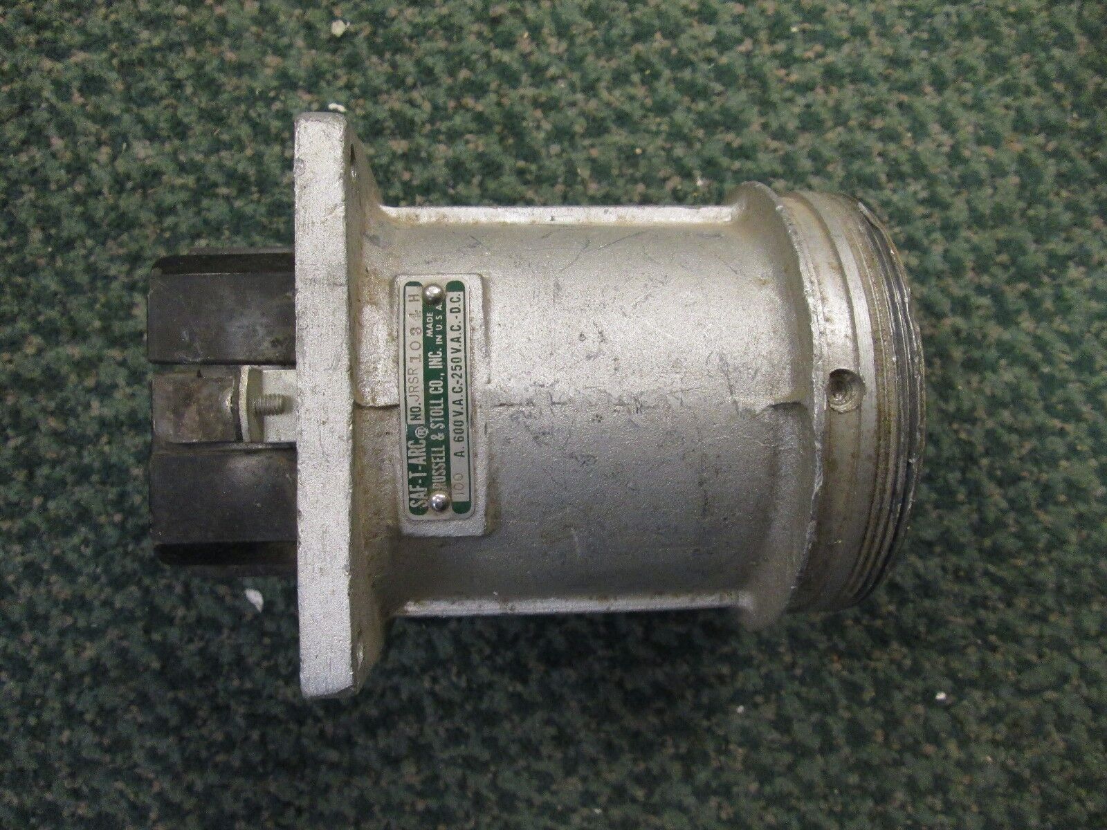 Russellstoll Receptacle JRSR1034H 100A 600V *No Cap* Used