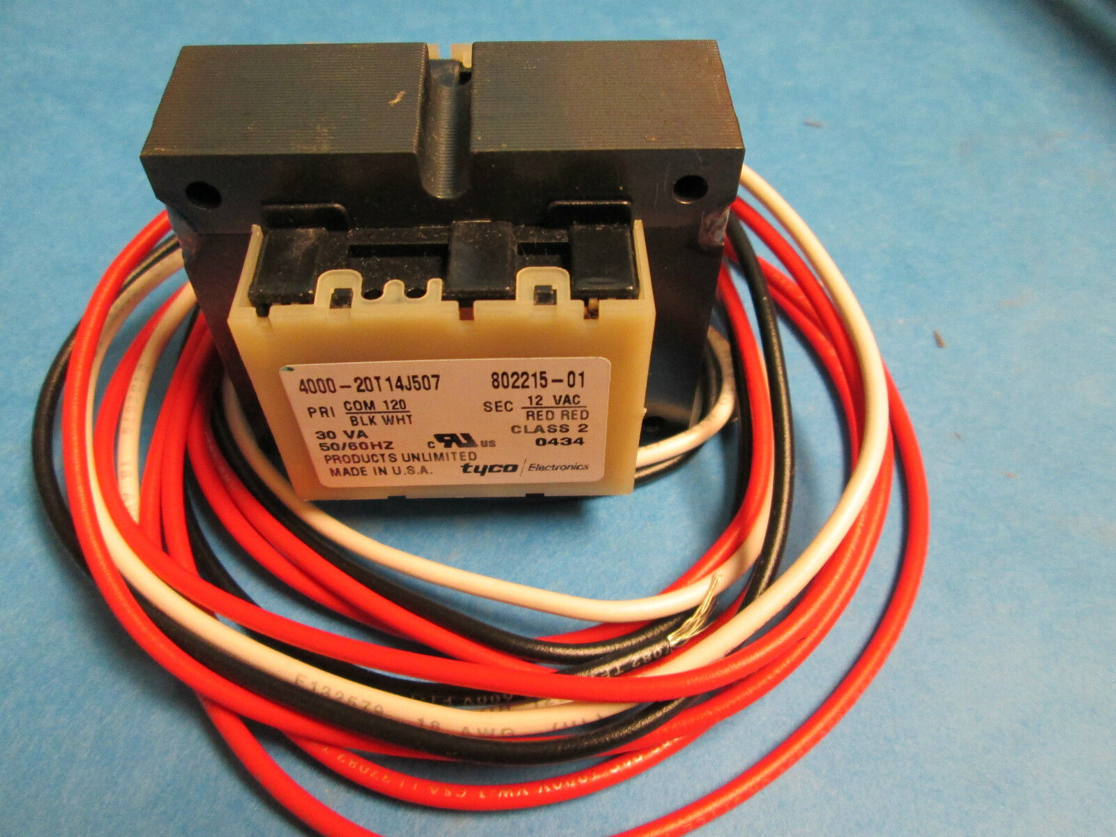 Tyco Electronics Control Transformer *Box Of 25* 120VAC to 12VAC 30Va 50/60Hz