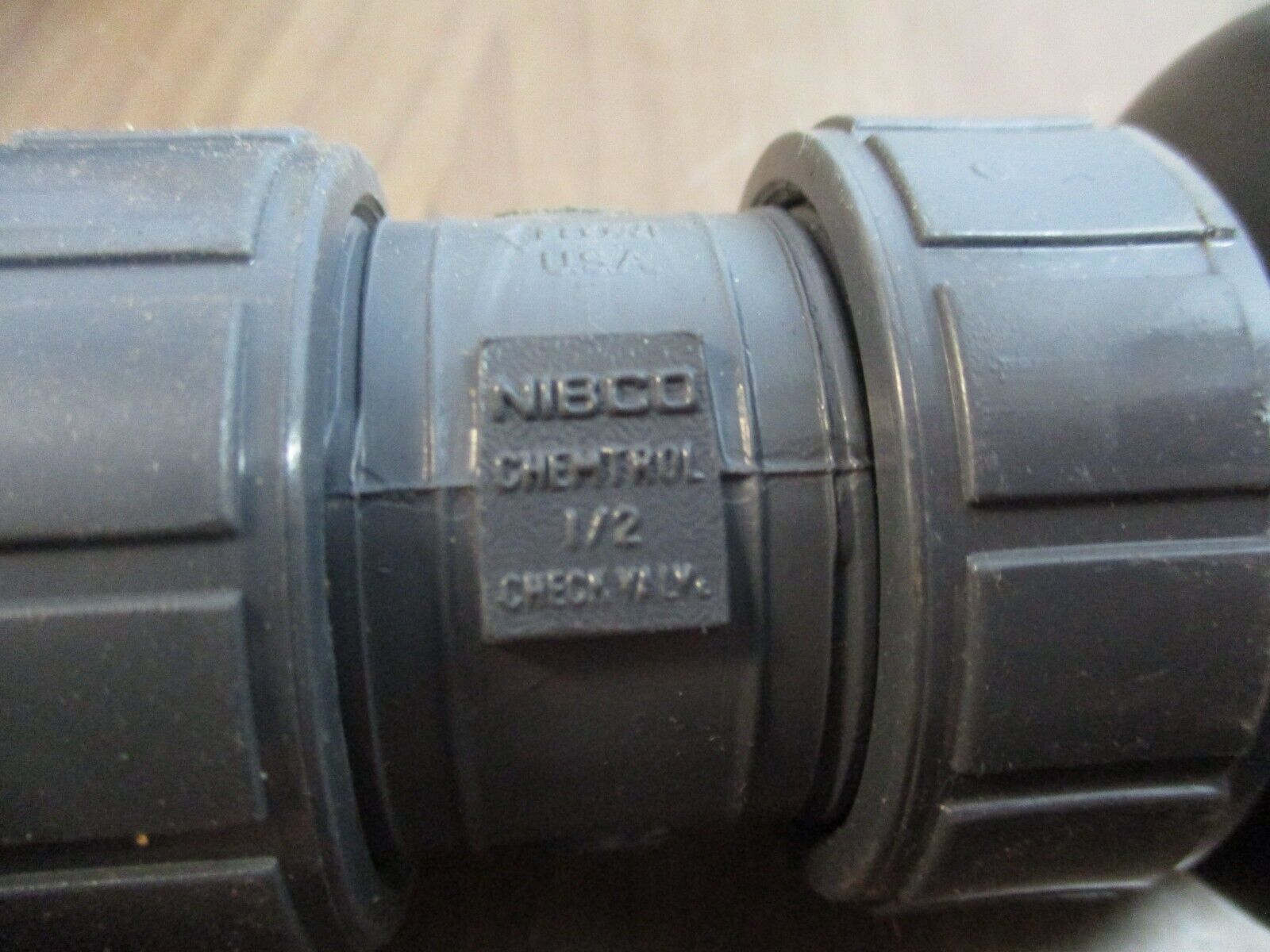 Nibco Chemtrol Check Valve Size: 1/2" Used