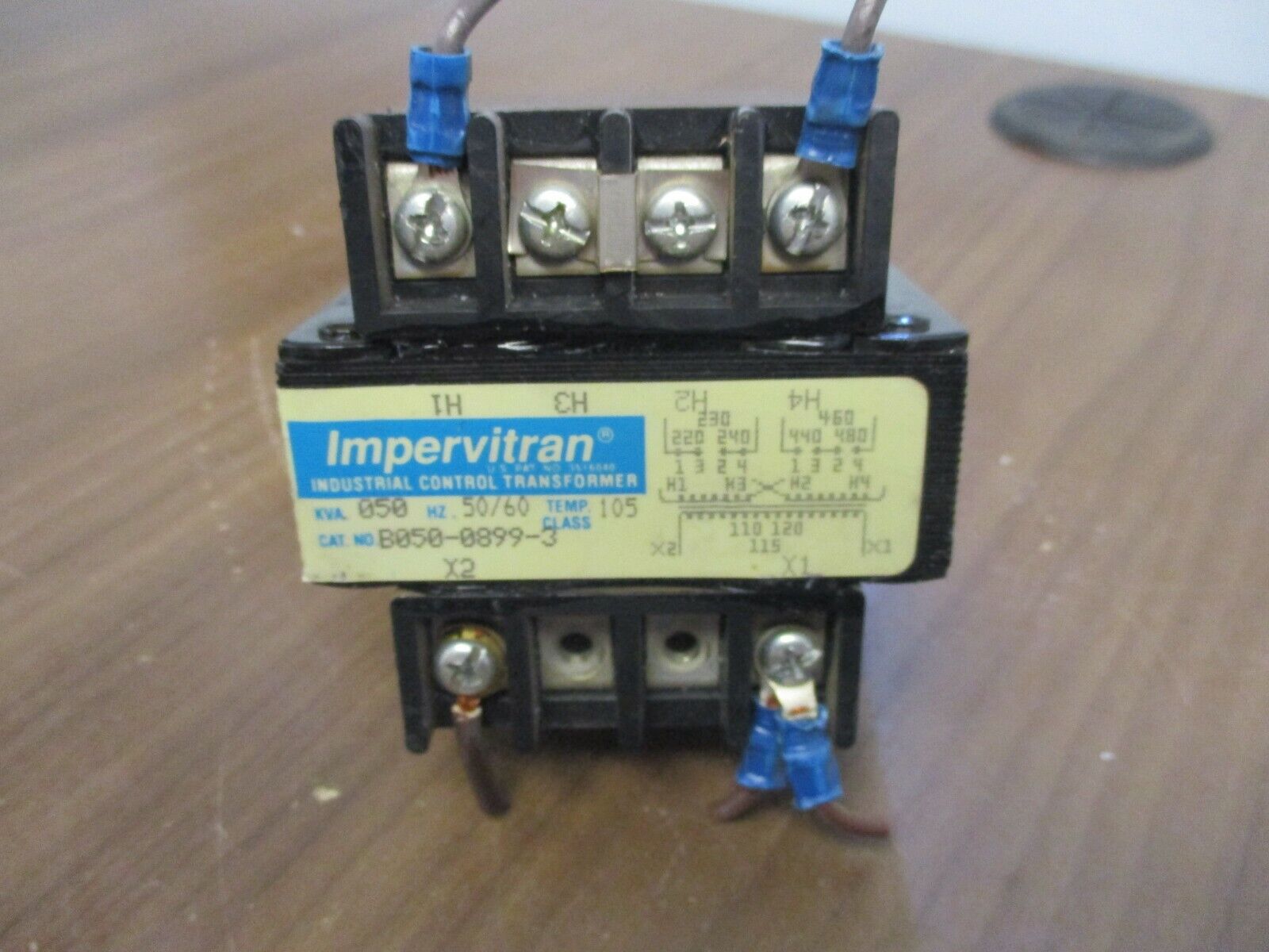 Micron Impervitran Control Transformer B050-0899-3 .050kVA Pri:240/480V Sec:120V