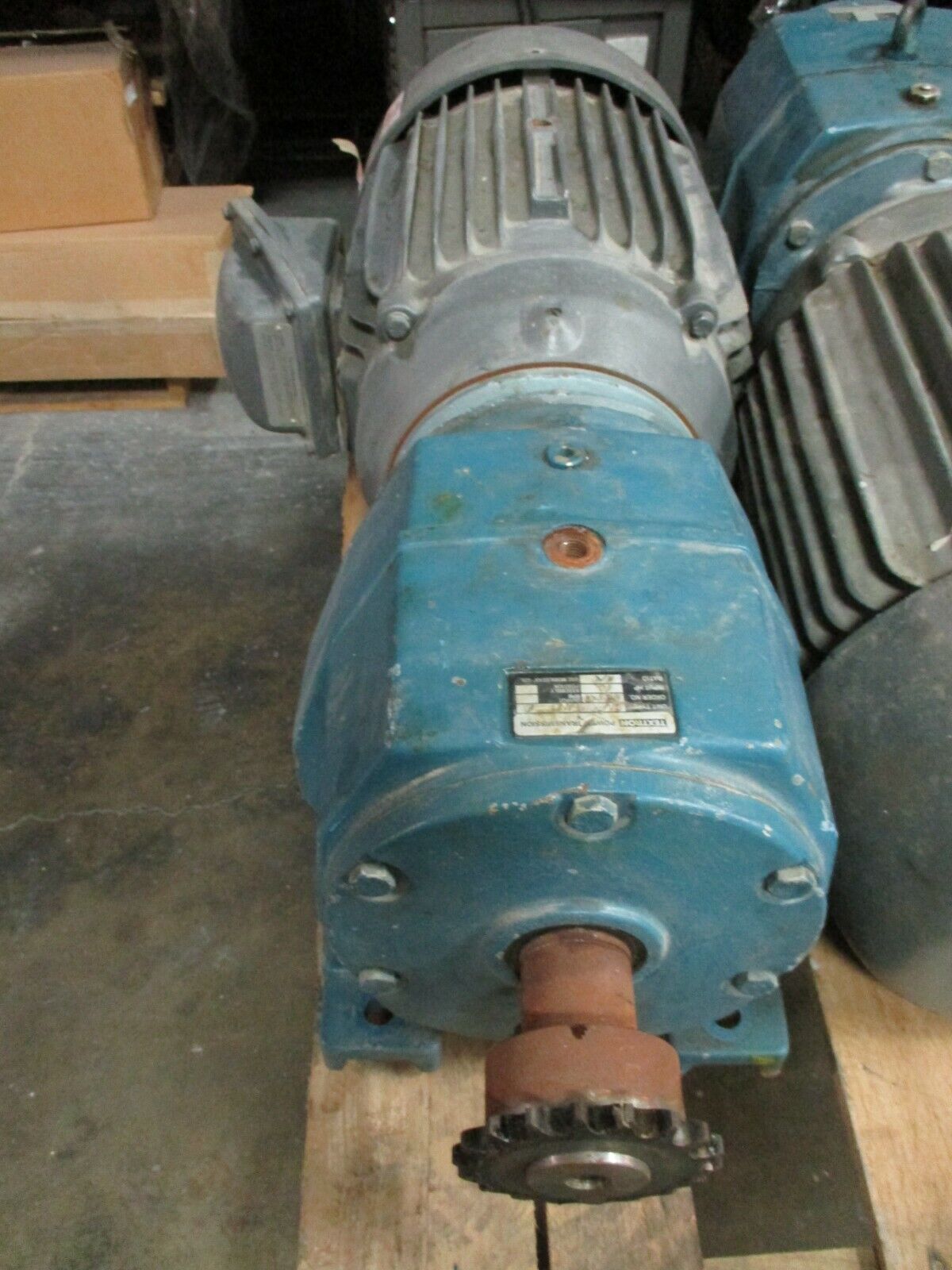 Baldor/Textron Gearmotor IDXM7570T/M082011.BANL1-----D Ratio 11:1 10HP Used