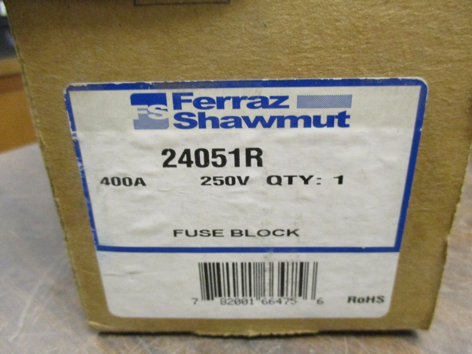 Ferraz Shawmut Fuse Block 24051R 400A 250V New Surplus