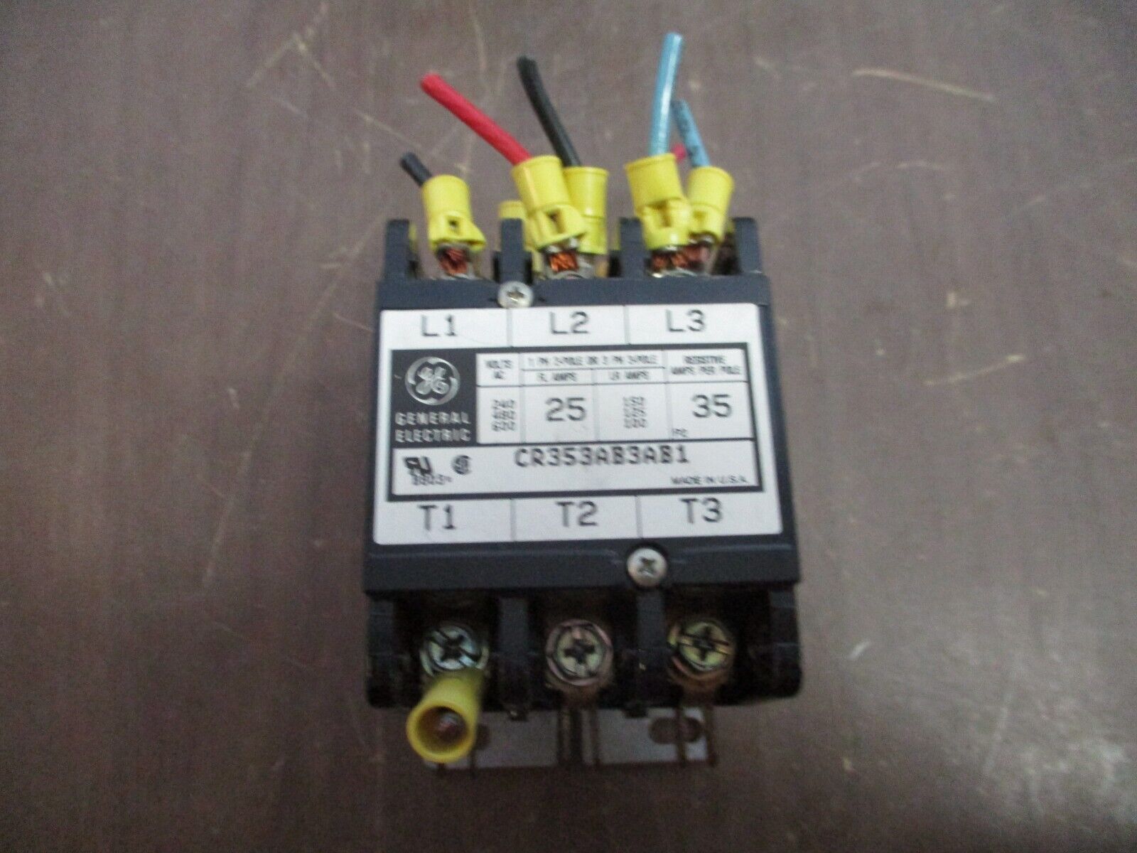 GE Contactor CR353AB3AB1 240V Coil 25A 600V Used