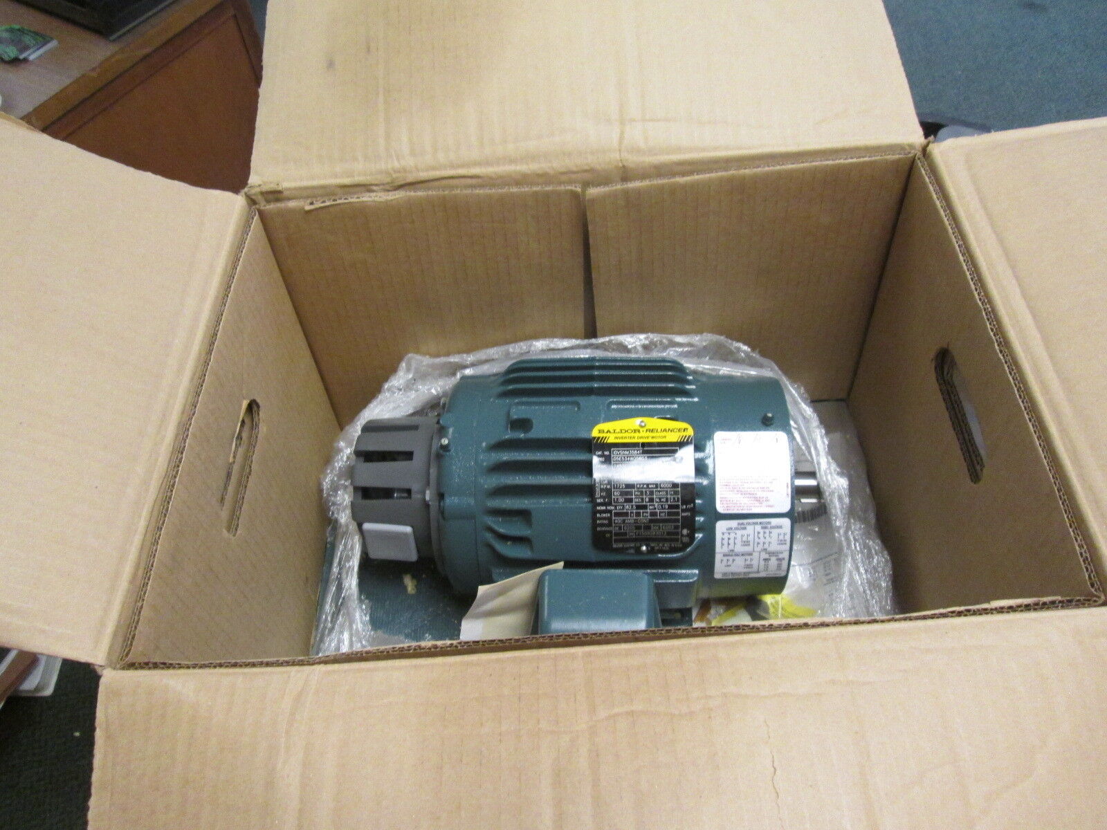 Baldor Variable Speed AC Motor DVSNM3584T 1.5HP 1800RPM FR:145TC ENCL:TENV