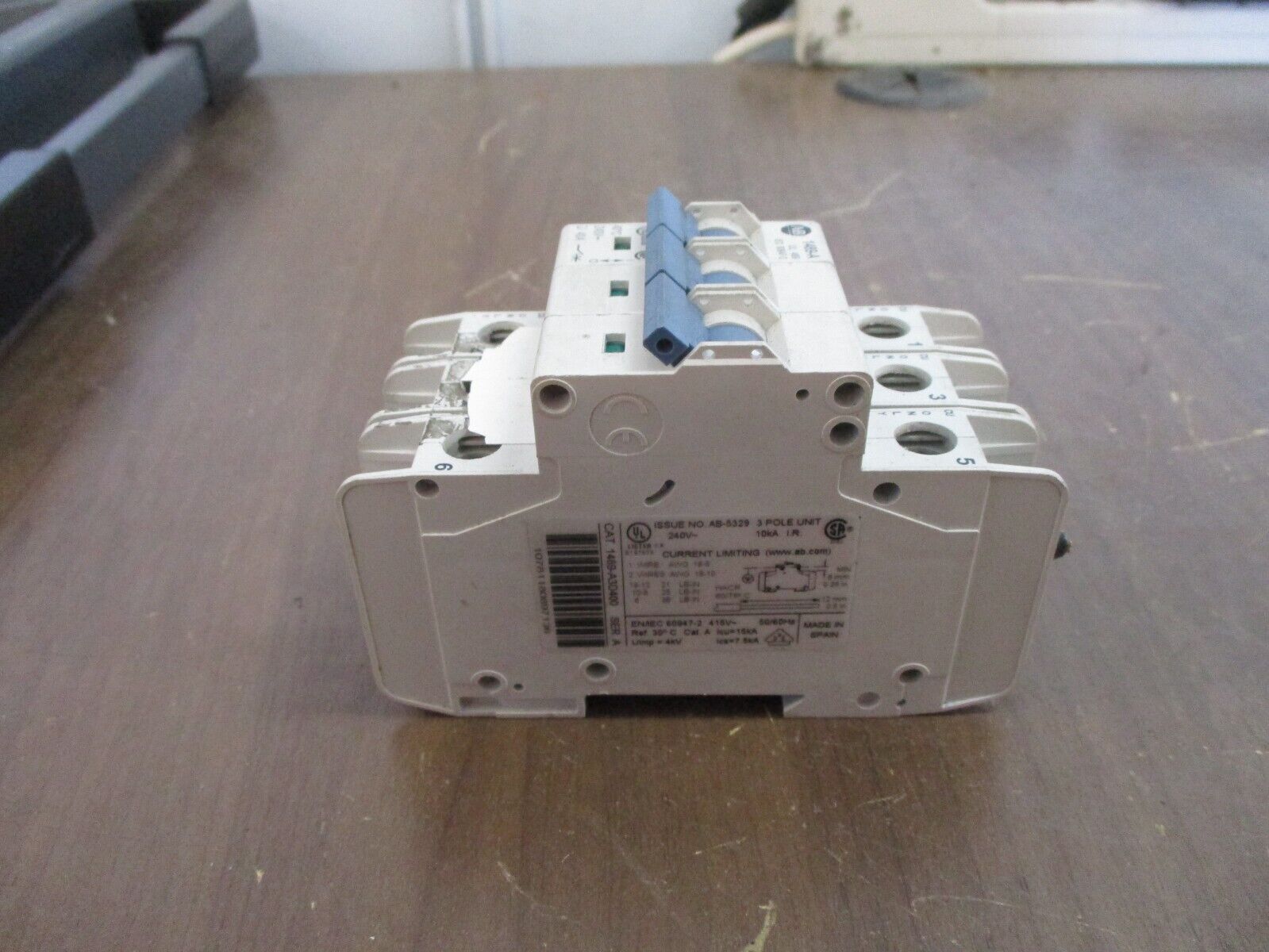 Allen-Bradley Circuit Breaker 1489-A3D400 40A 240V 3P Used