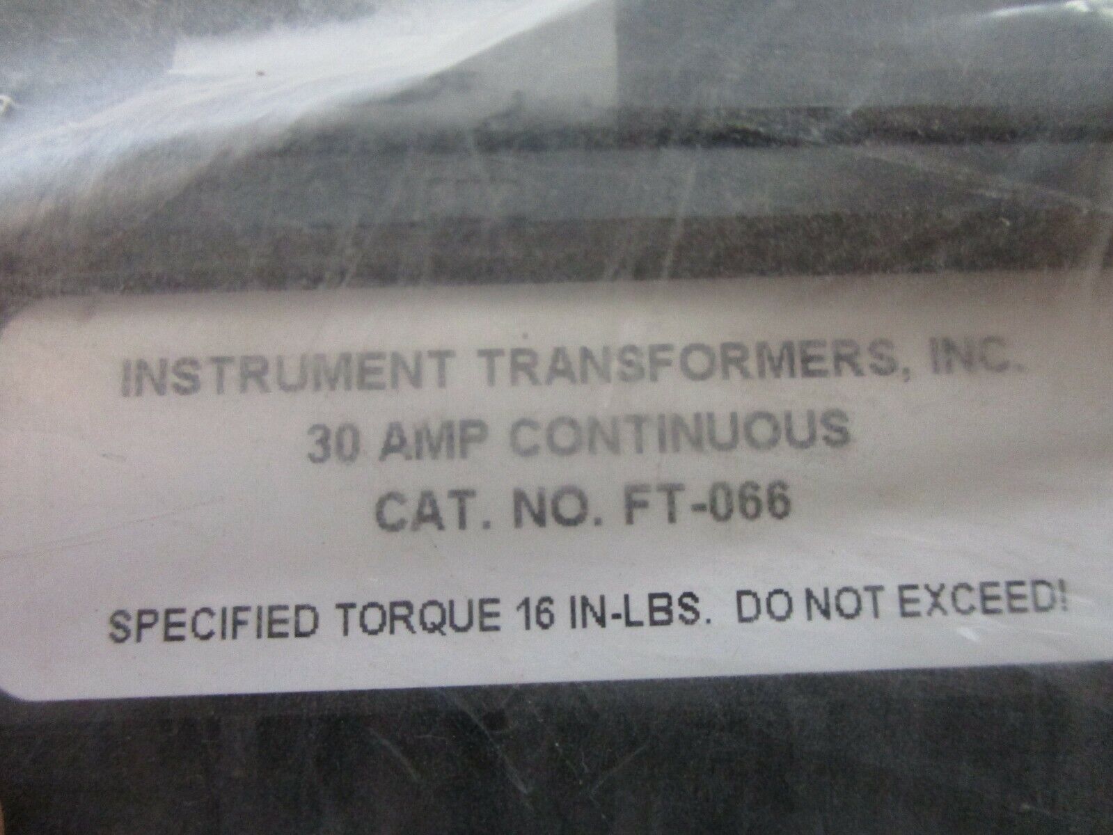 Instrument Transformers Test Switch FT-066 30A *No Box* New Surplus