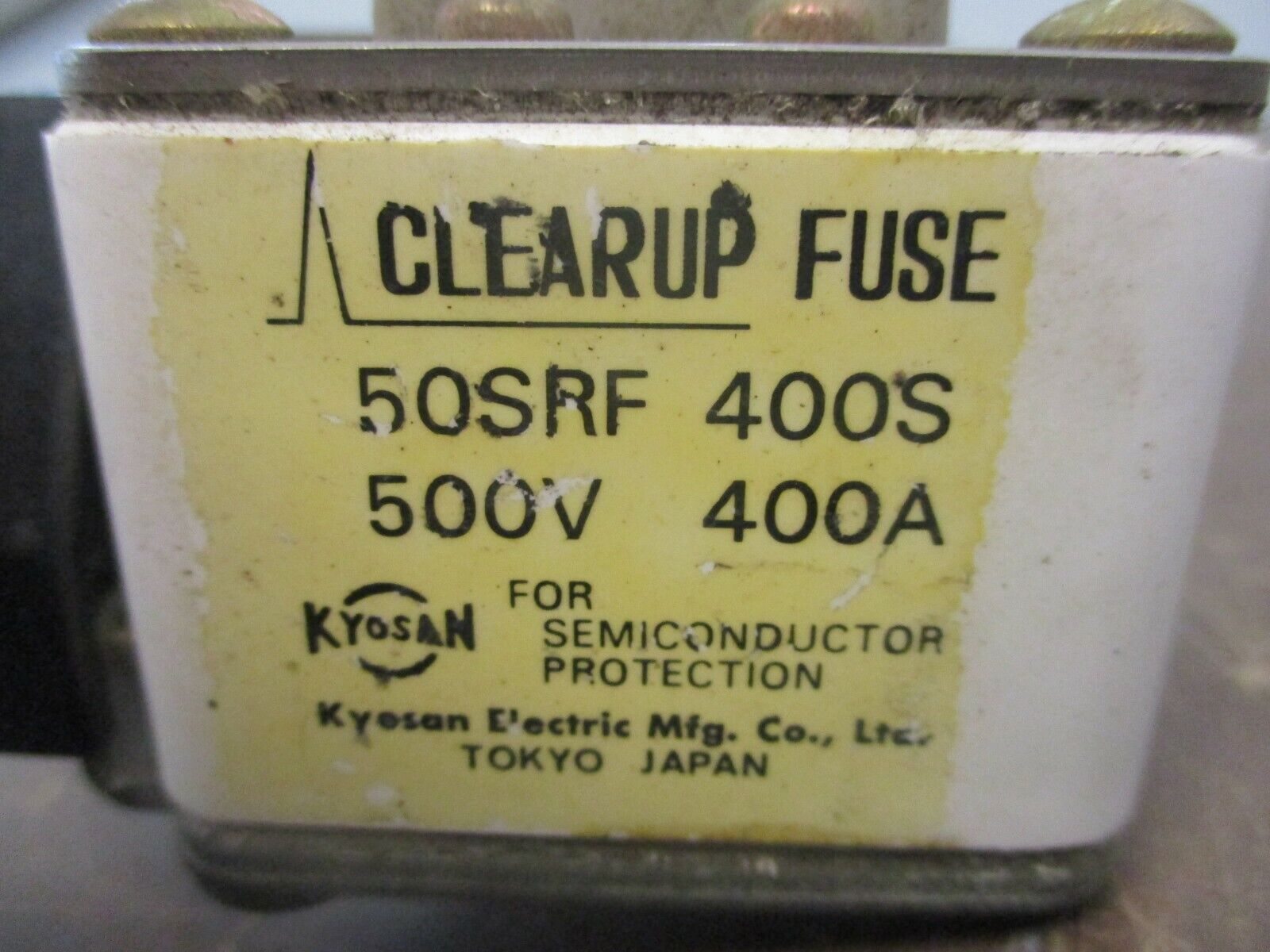 Kyosan Clearup Fuse 50SRF 400S 400A 500V Used