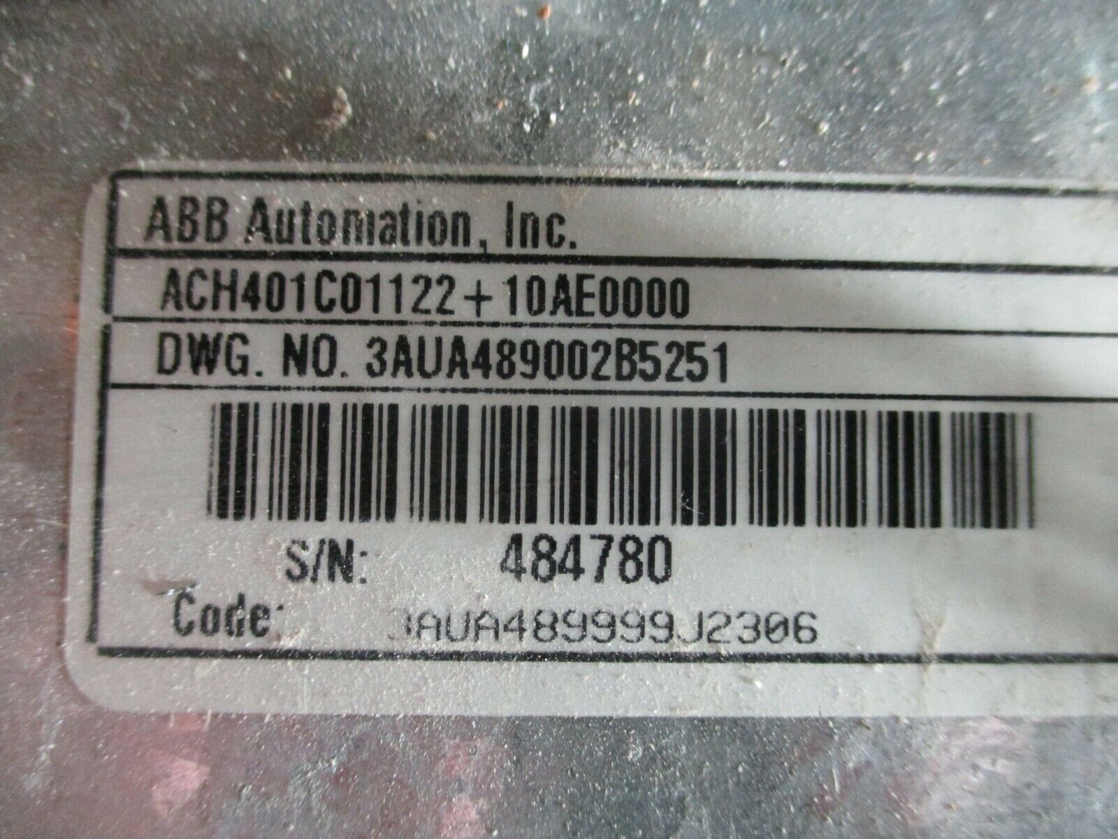 ABB ACH401 AC Drive w/ Bypass ACH401C01122+10AE0000 15HP 3Ph 208-240V Used