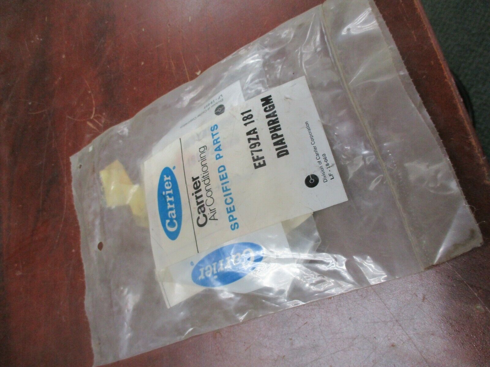 Carrier Air Conditioning Diaphragm EF79ZA 181 New Surplus