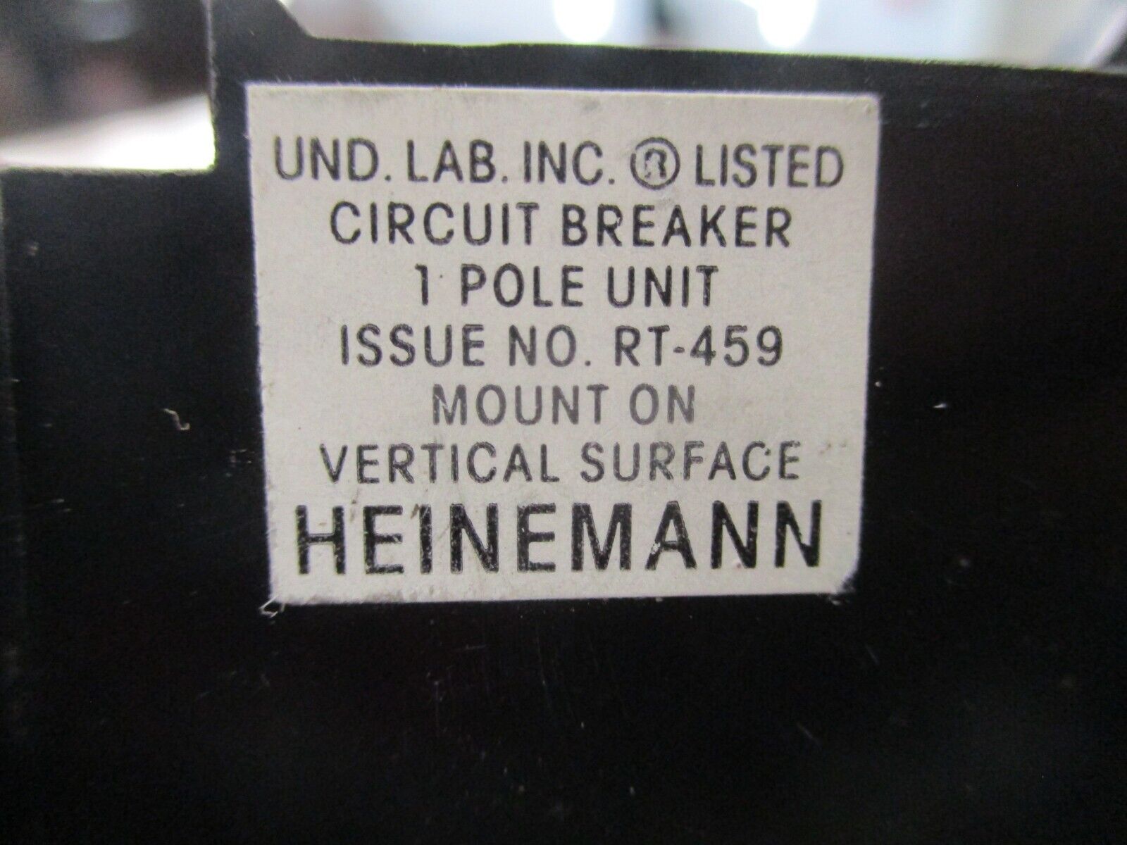 Heinemann Circuit Breaker CD1-H9-DU-0075 75A 65VDC 1P Used