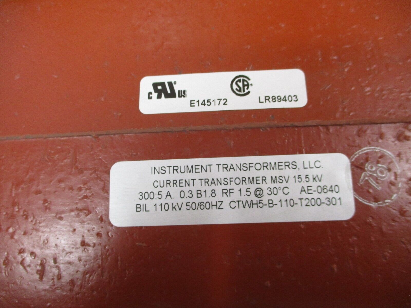 Instrument Transformers Current Transformer CTWH5-B-110-T200-301 Ratio 300:5A