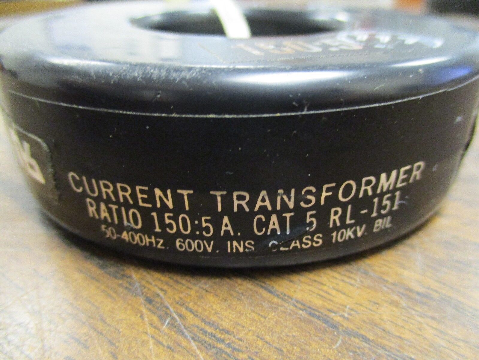 Greenlee Current Transformer 5 RL-151 Ratio 150:5A 600V 50-400Hz 10KV BIL Used