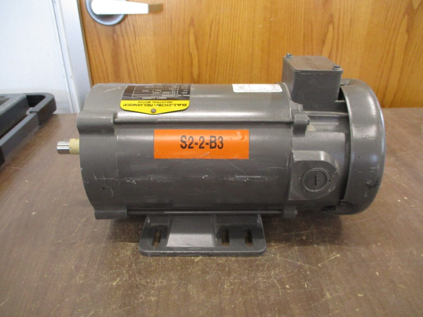 Baldor Type 3428P DC Motor CDP3440 0.75HP 1800RPM 90V 7.6A 56C Frame Used