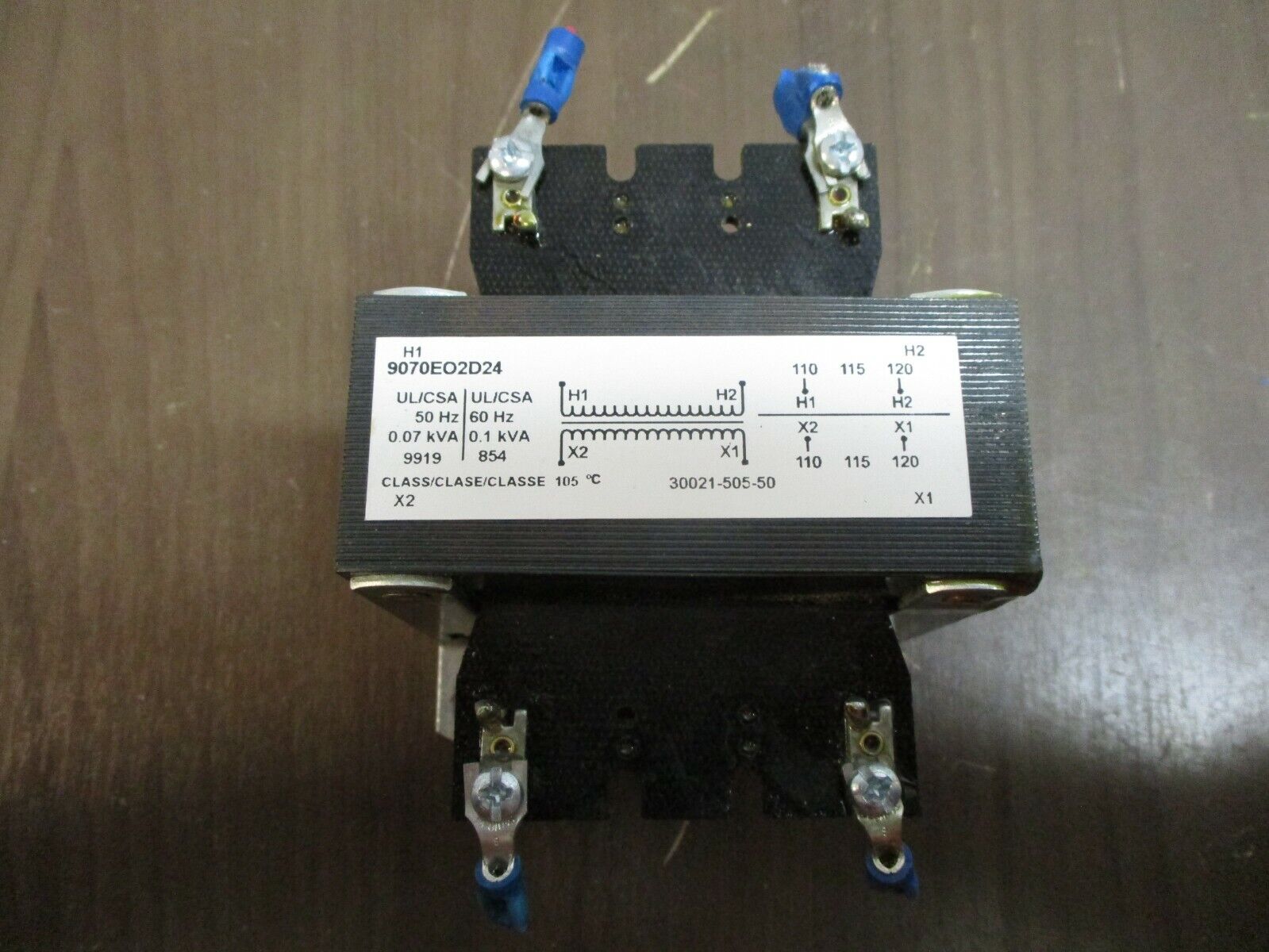 Square D Control Transformer 9070EO2D24 0.1KVA Pri:110/115/120V Sec:110/115/120V