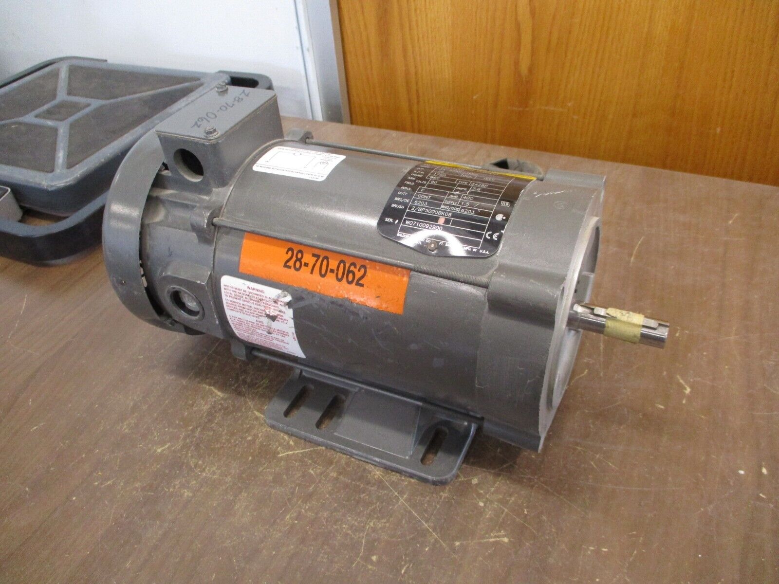 Baldor Type 3428P DC Motor CDP3440 0.75HP 1800RPM 90V 7.6A 56C Frame Used